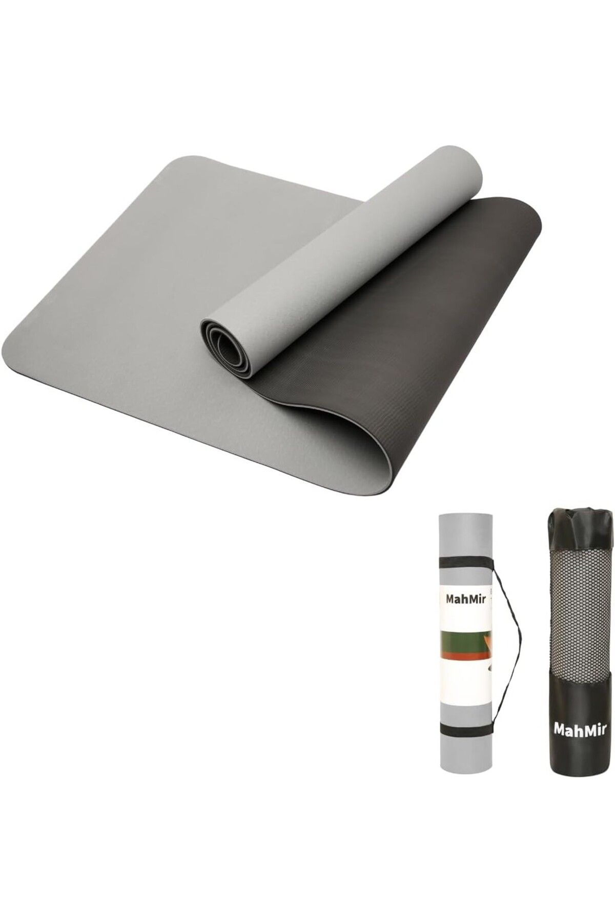 MAHMIR Yoga Mat - Anti-Slip Fitness Mat, Taşıma Çantası İle (183CM x 61CM x 6MM)