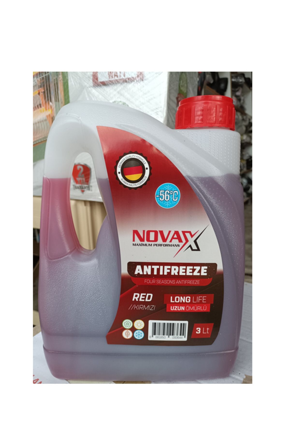 Toptancı Amca Novax Antifiriz 3 Lt Kırmızı -56 C (4 Adet)