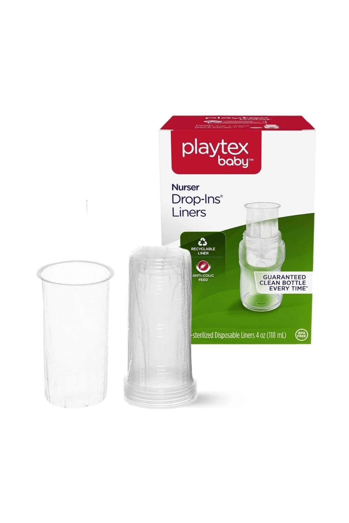 Playtex Baby™ Liners® Anti-Kolik Steril Tek Kullanımlık Torba - 118ml, 50 Adet, 0+ Ay