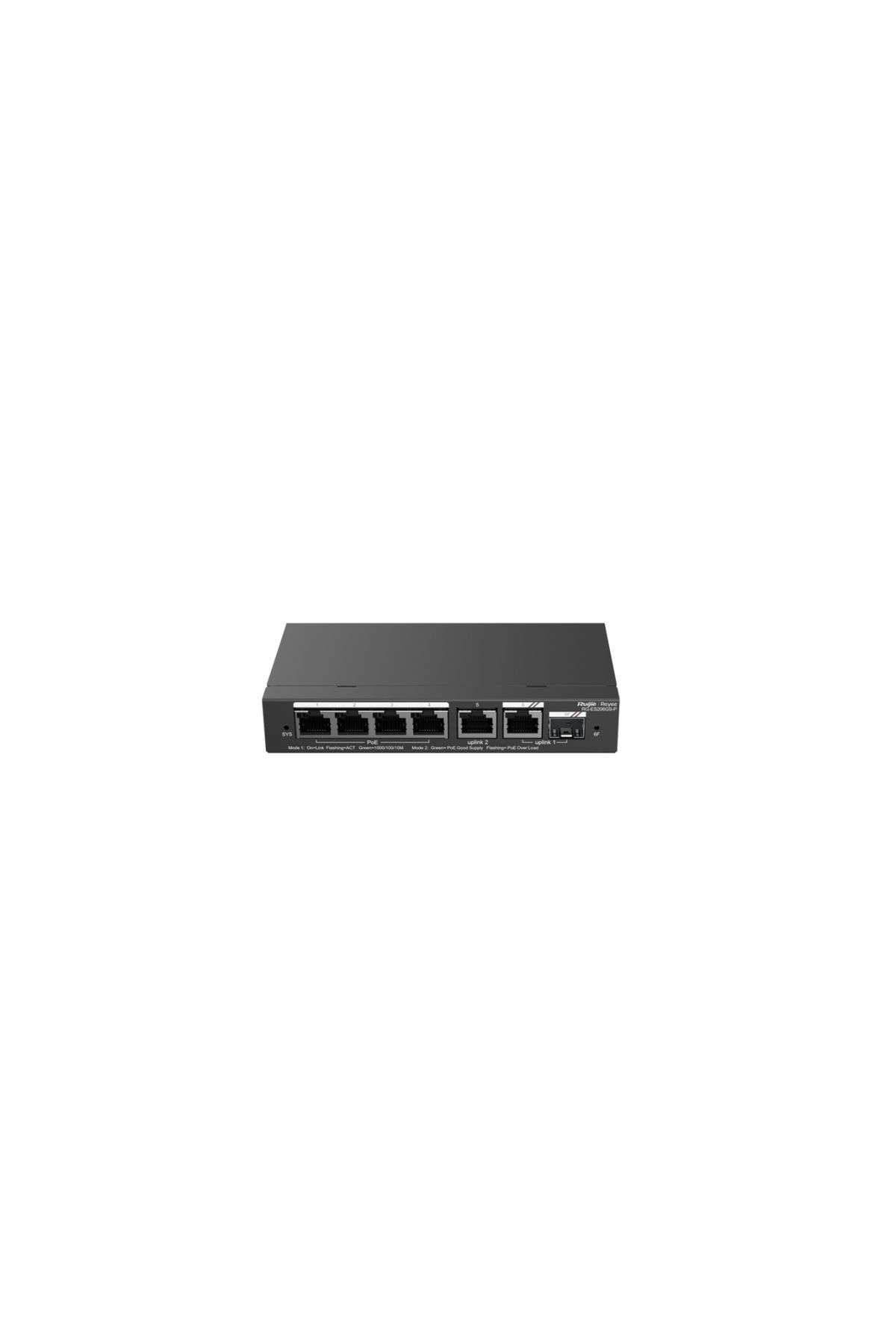 OEM Ruijie Reyee Rg-es206gs-p 4-port 10/100/1000 4-port Uyumlu Poe+ (54w) 1xgb,1xsfp Cloud