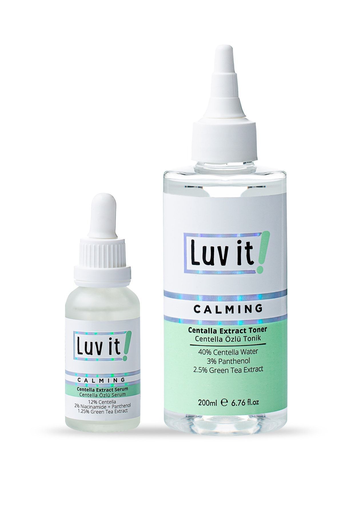 Luv it! Centella Özlü Onarıcı Serum Ve Tonik 2'li Cilt Bakım Seti