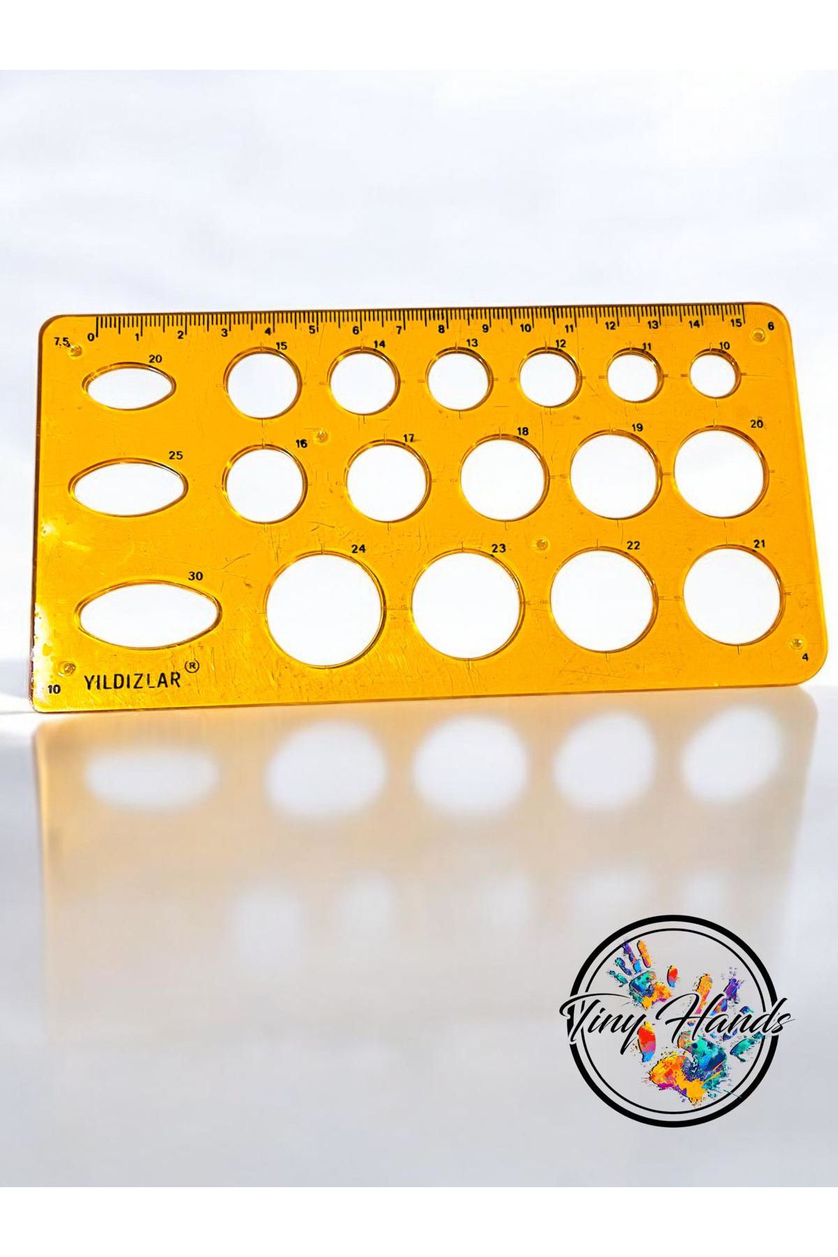 tiny hands-Circle Template Ruler 15 cm Circle Ruler Circle Template Ruler Geometric Ruler 2