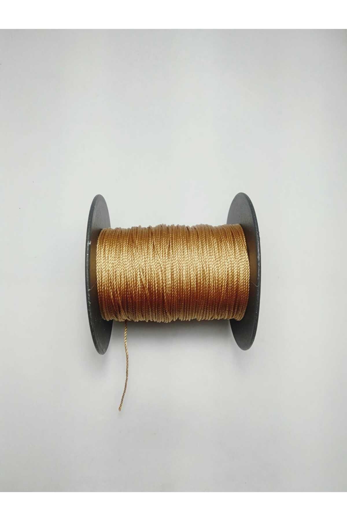Eskişehir hobi sanat-20 Meters Rosary String - 0.8 mm Tan Color 8
