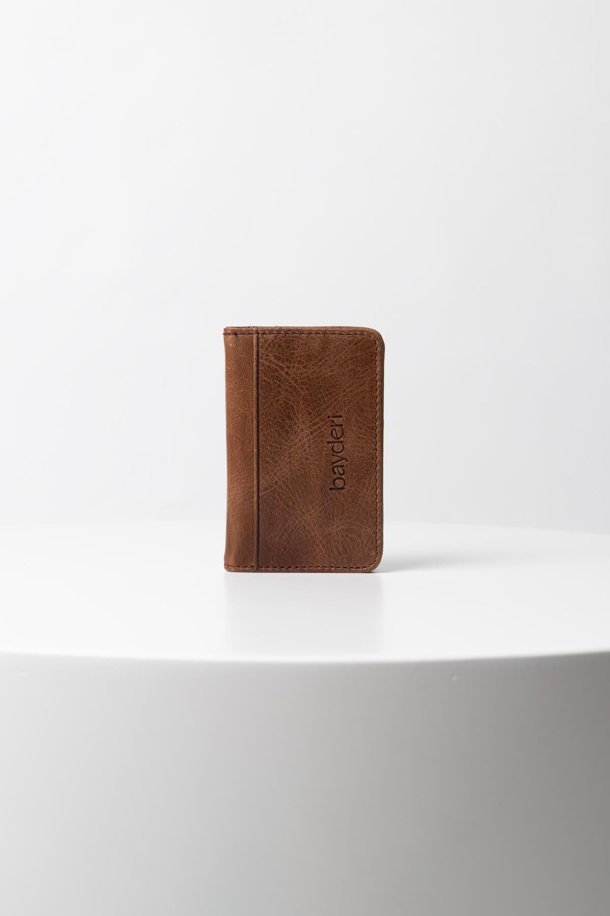 BAYDERİ-Suımir Genuine Leather Card Holder Wallet 1