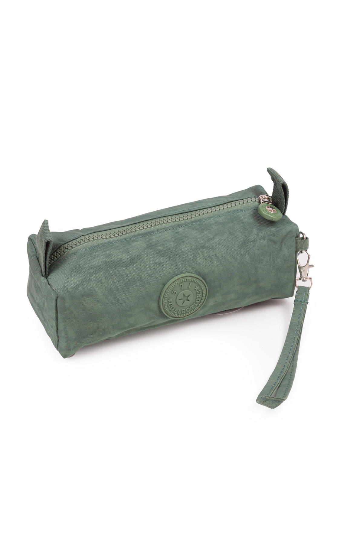Krinkil / Clinker Single Zipper Wrist Strap Mobile Phone Handbag Wallet Pencil Case Green 1115h