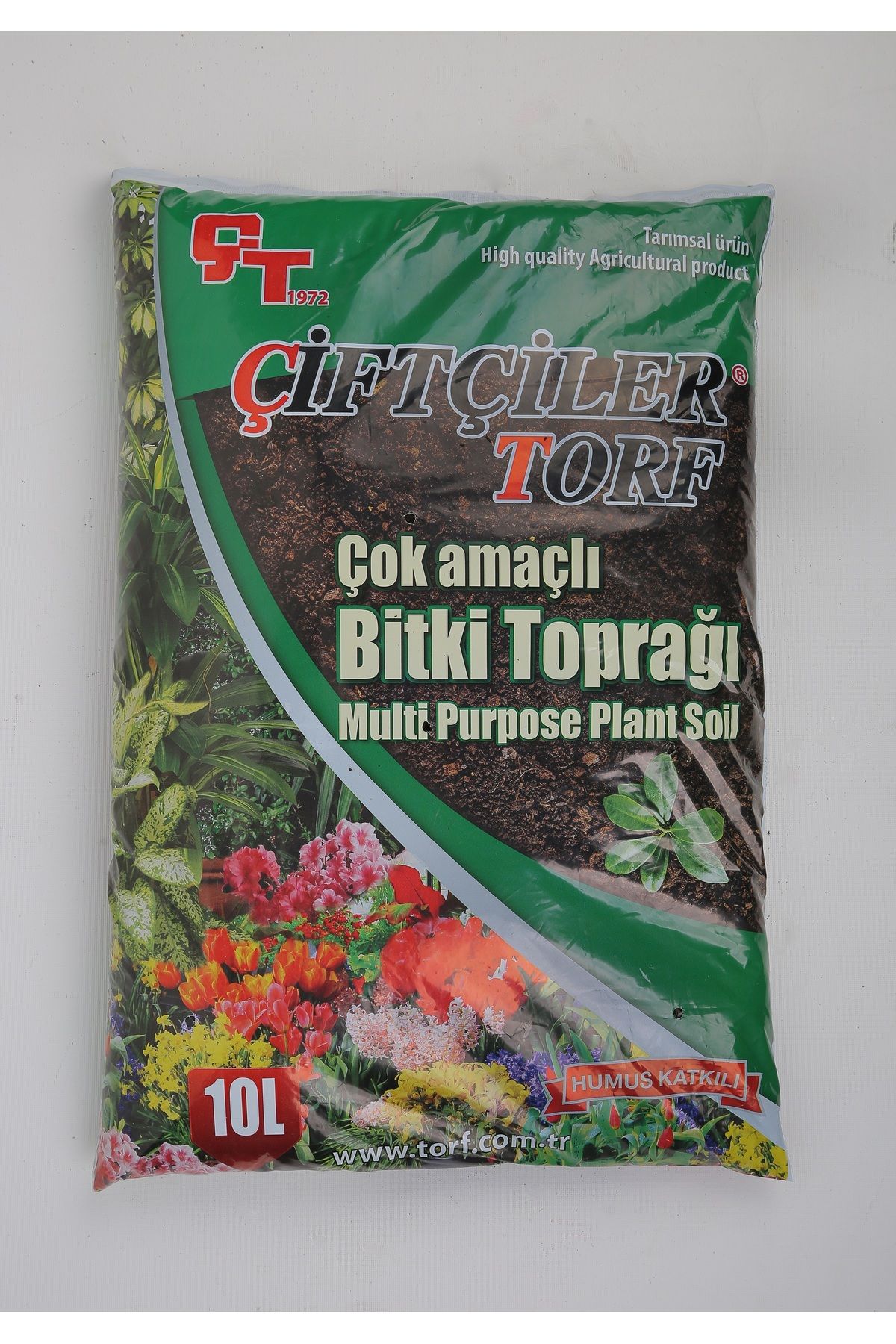 Çiftçiler Bitki Toprağı Torf Toprağı Vitaminli Çiçek Toprağı Karışımlı Torf Toprak 10 lt