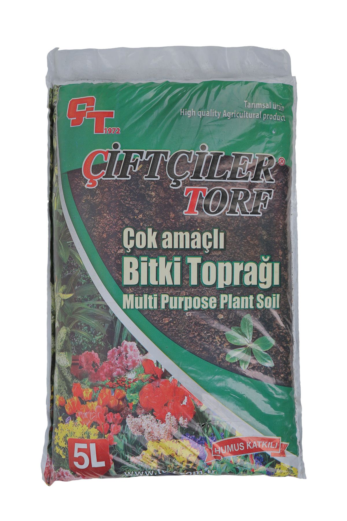 Çiftçiler Bitki Toprağı Torf Toprağı Vitaminli Çiçek Toprağı Karışımlı Torf Toprak 5 lt