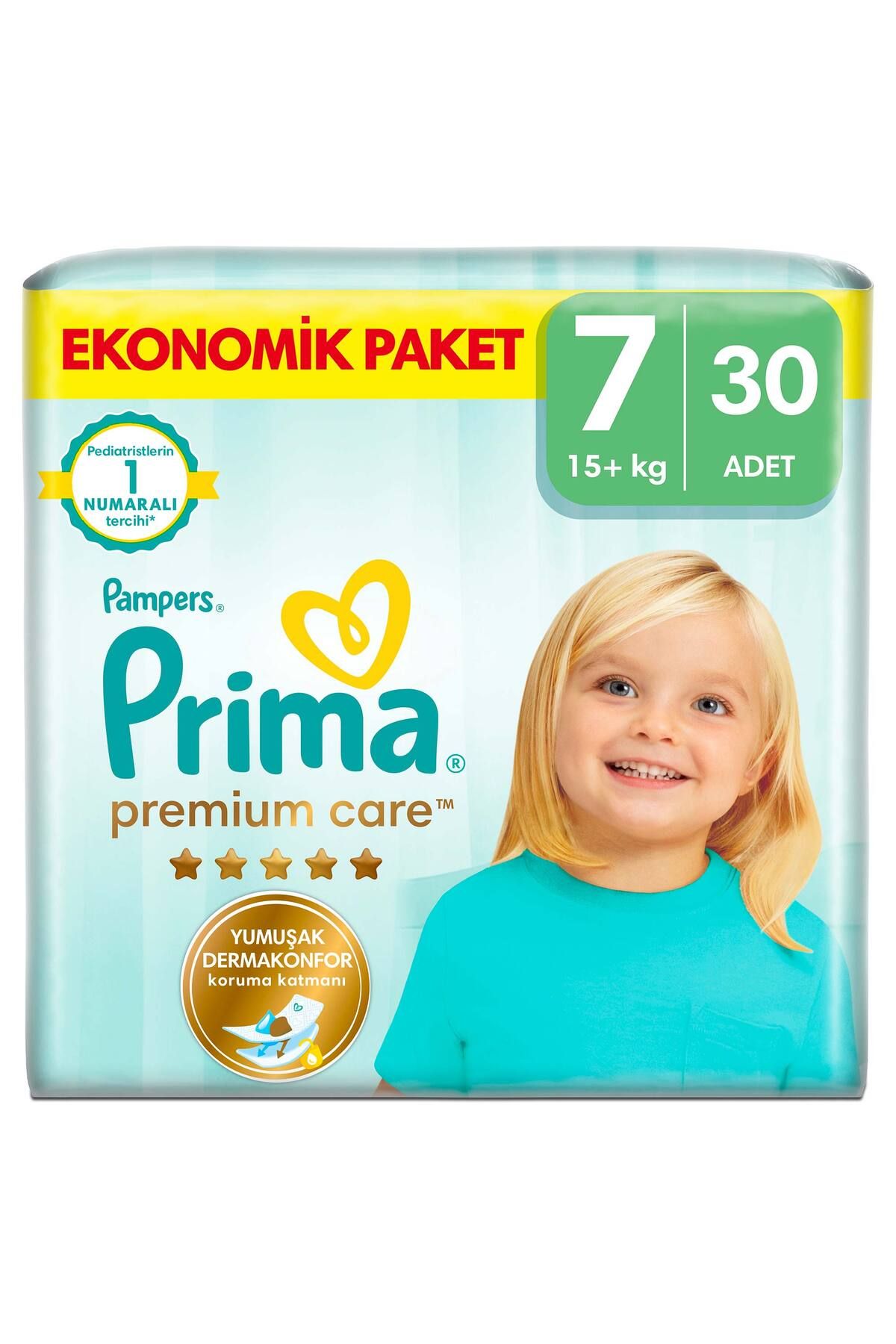 Prima Bebek Bezi Premium Care 7 Numara 30 Adet Ekonomik Paket