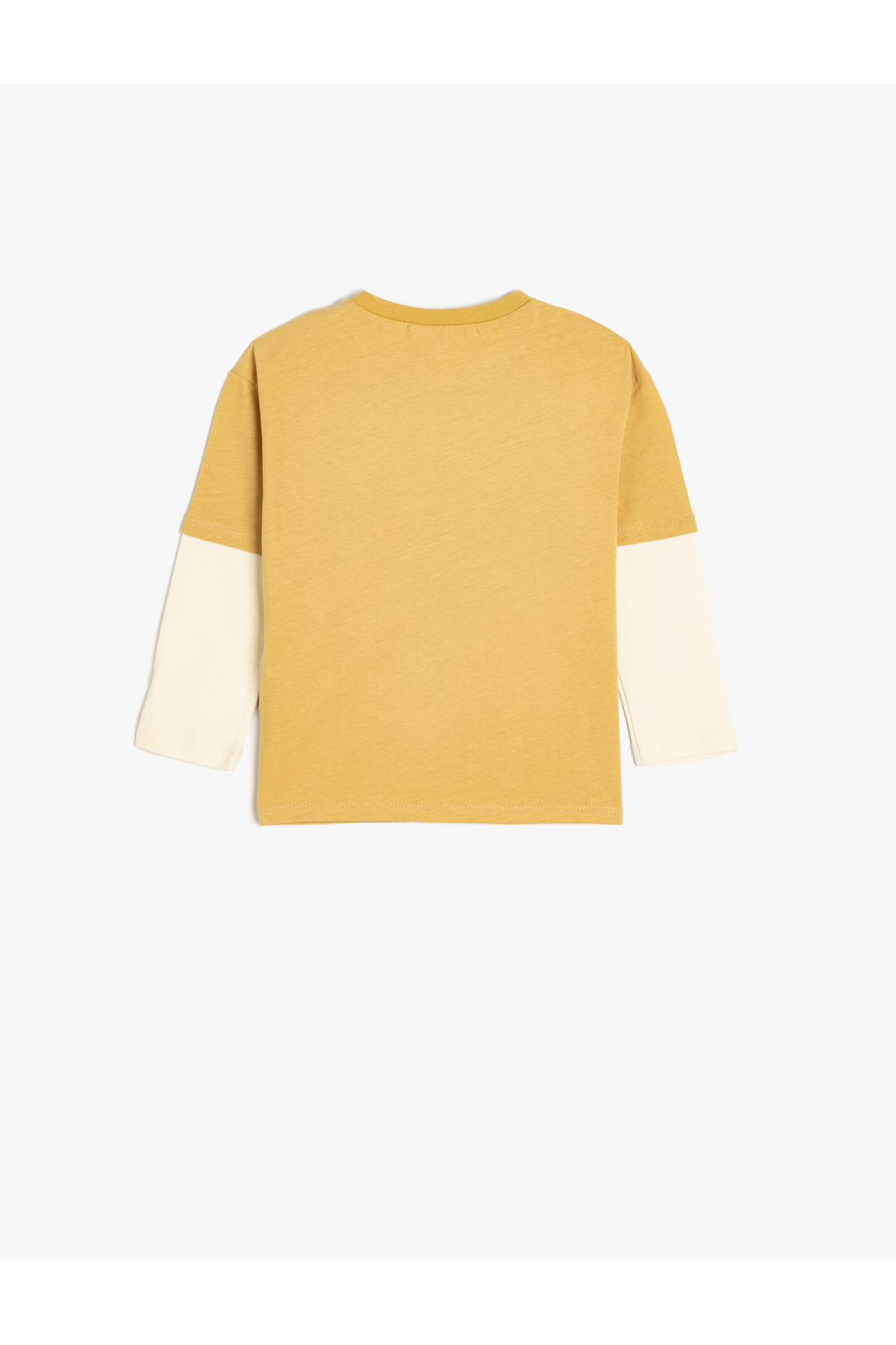 Koton Bisiklet Yaka Baskı Detaylı Uzun Kollu Pamuklu Tişört fotoğrafı 2 (önizleme)