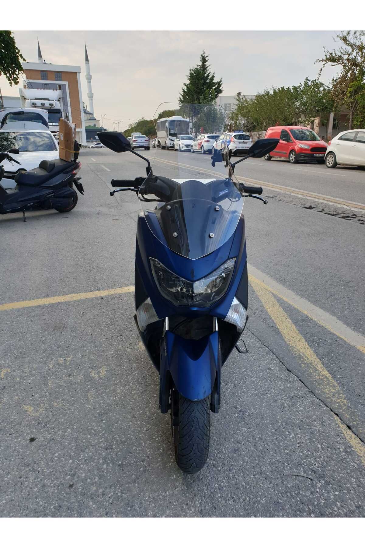 Yamaha Nmax Siperlik Ön Cam 2015 2020 Model 69cm Şeffaf Renkli 4mm