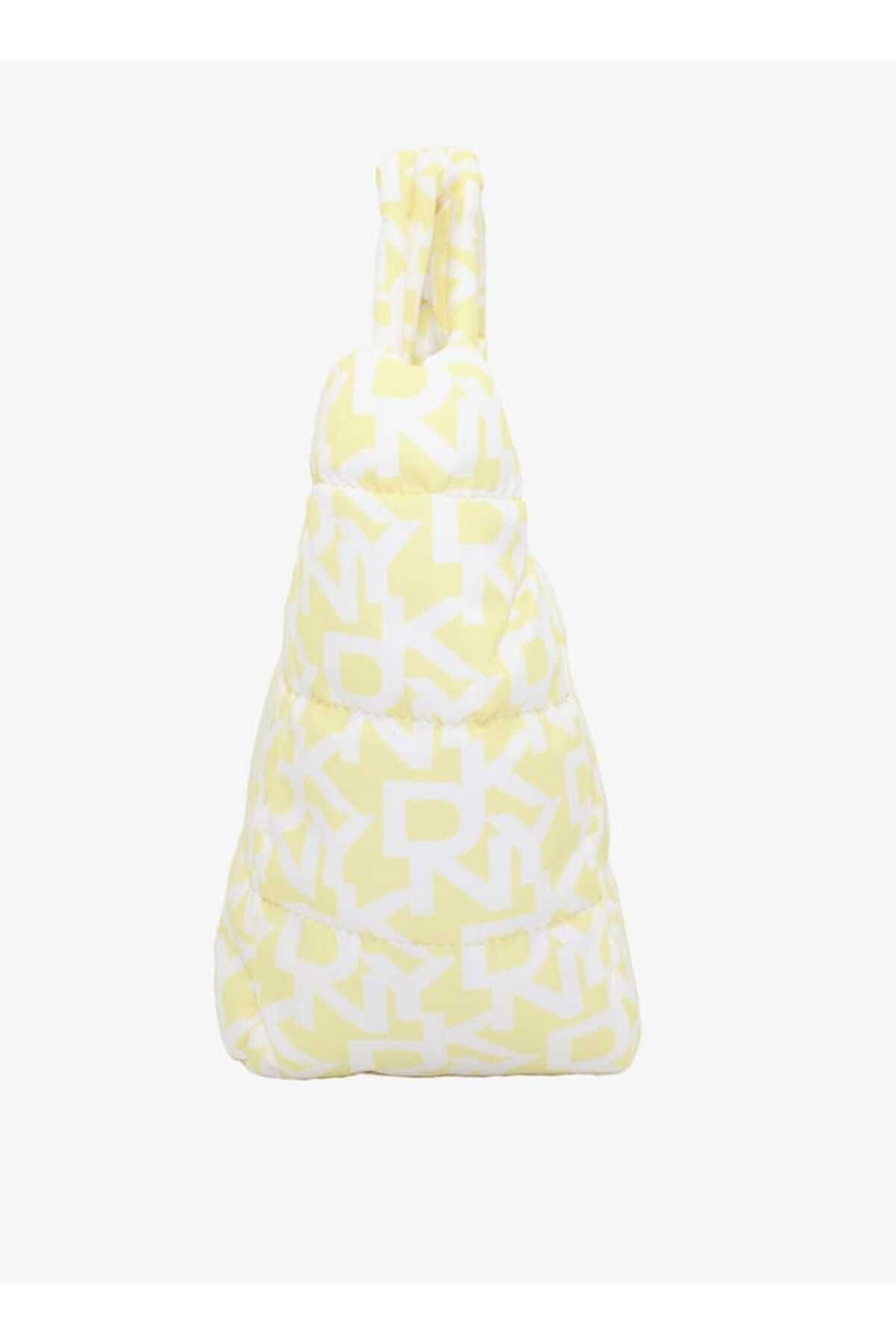Dkny-Monogram Print Pouch with Double Handle and Zip Closure 5