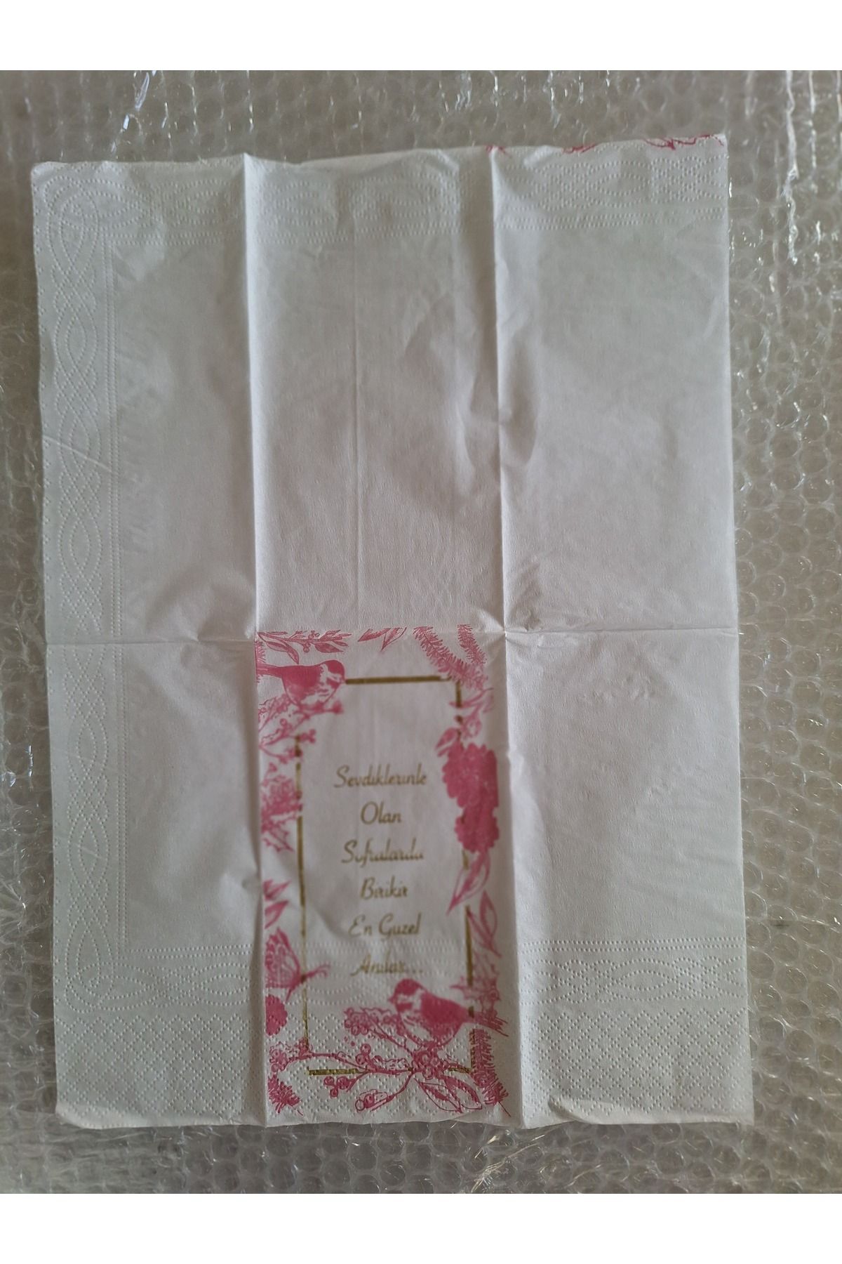 YAKUT-Set of 50 Double Layer Talking Napkins Written Presentation Napkins 3