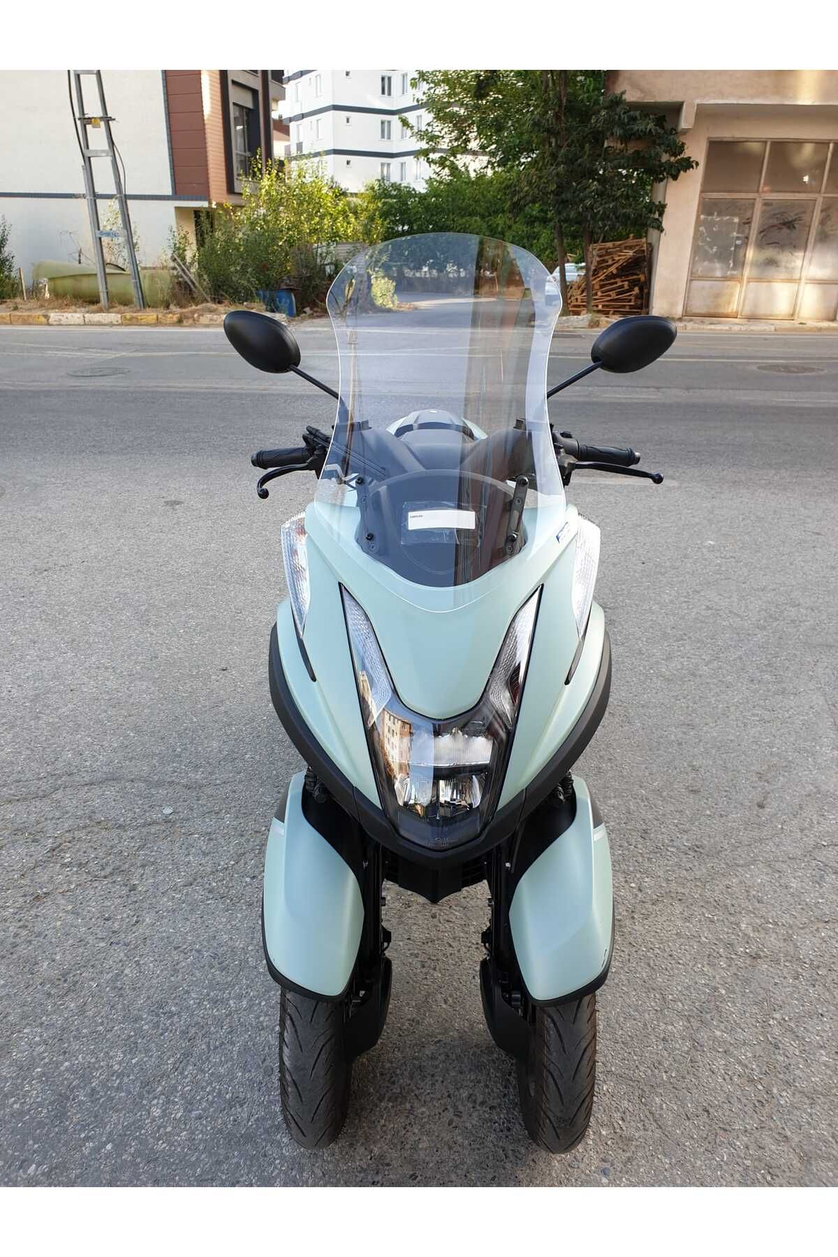 Yamaha Tricity 125 درع أمامي موديل 2014-2024، 60 سم، شفاف اللون، سماكة 4 مم