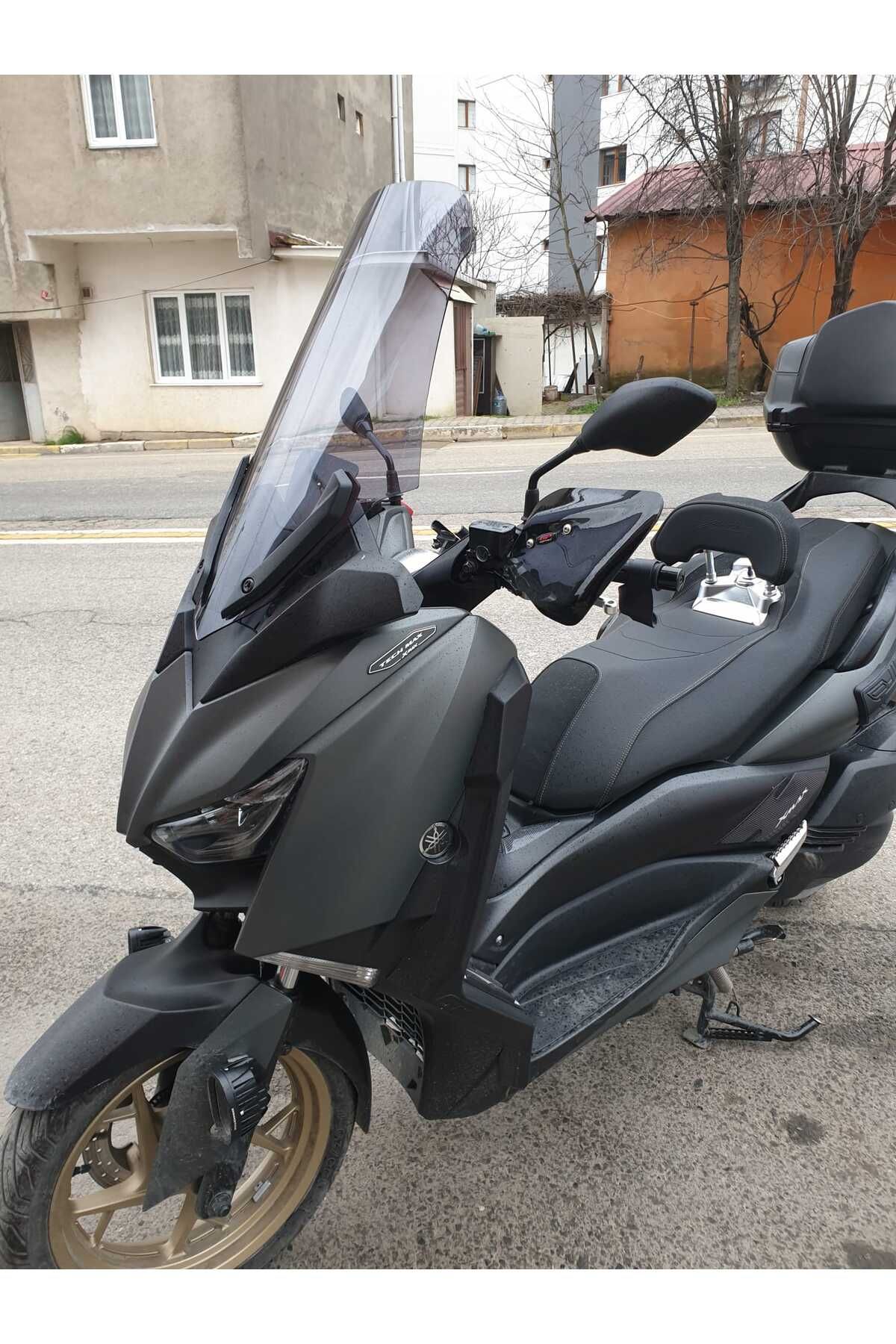 Yamaha Xmax 250 Siperlik Ön Cam 2018 2022 Model 65cm Füme Renkli 4mm ORTA BOYLU CAM