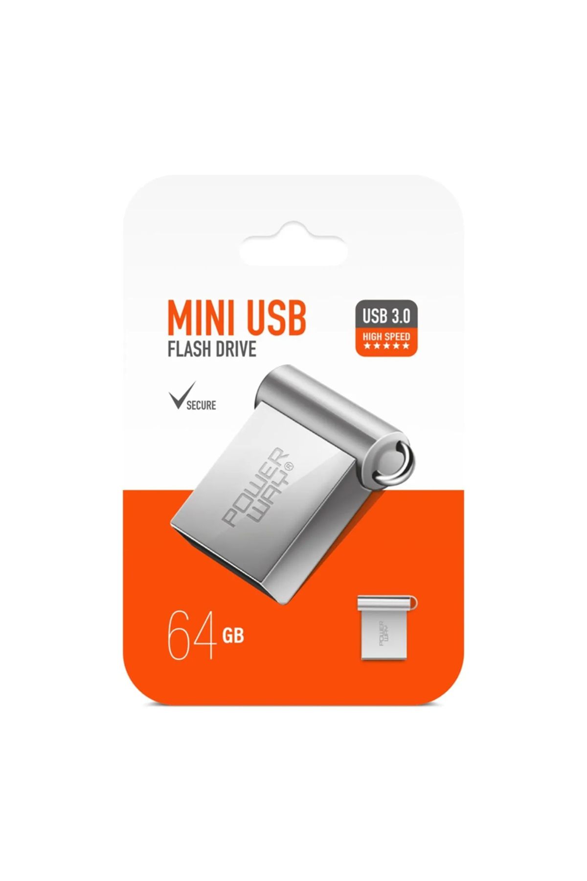 Go İthalat 64 GB USB 3.0 METAL MINI FLASH BELLEK (4645)