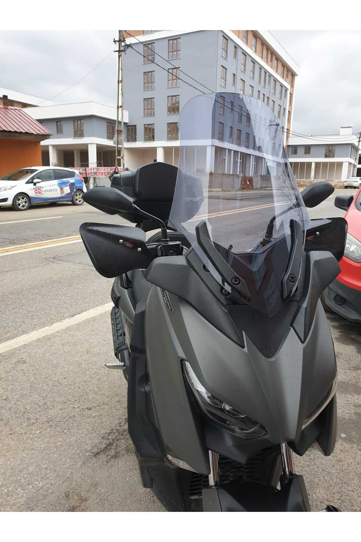 Yamaha Xmax 250 Siperlik Ön Cam 2018 2022 Model 65cm Füme Renkli 4mm ORTA BOYLU CAM