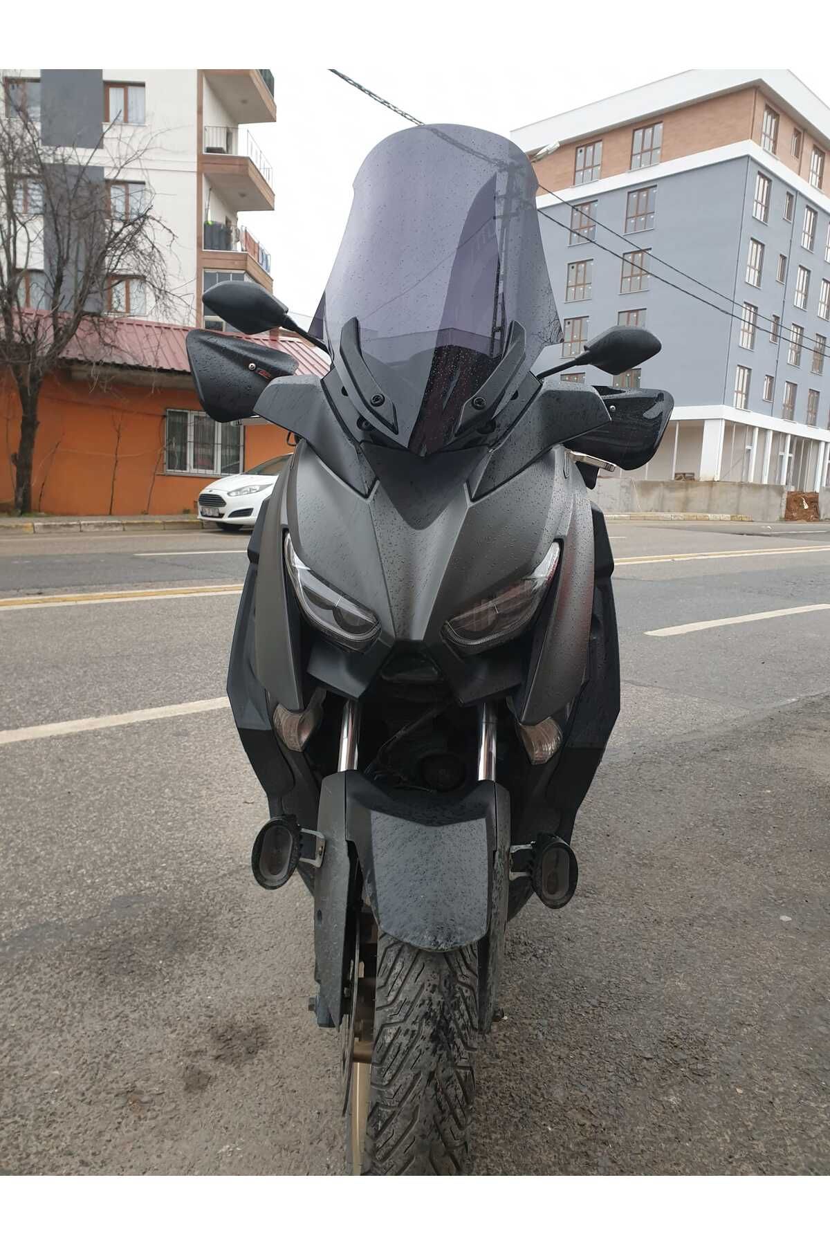 Yamaha Xmax 250 Siperlik Ön Cam 2018 2022 Model 65cm Füme Renkli 4mm ORTA BOYLU CAM