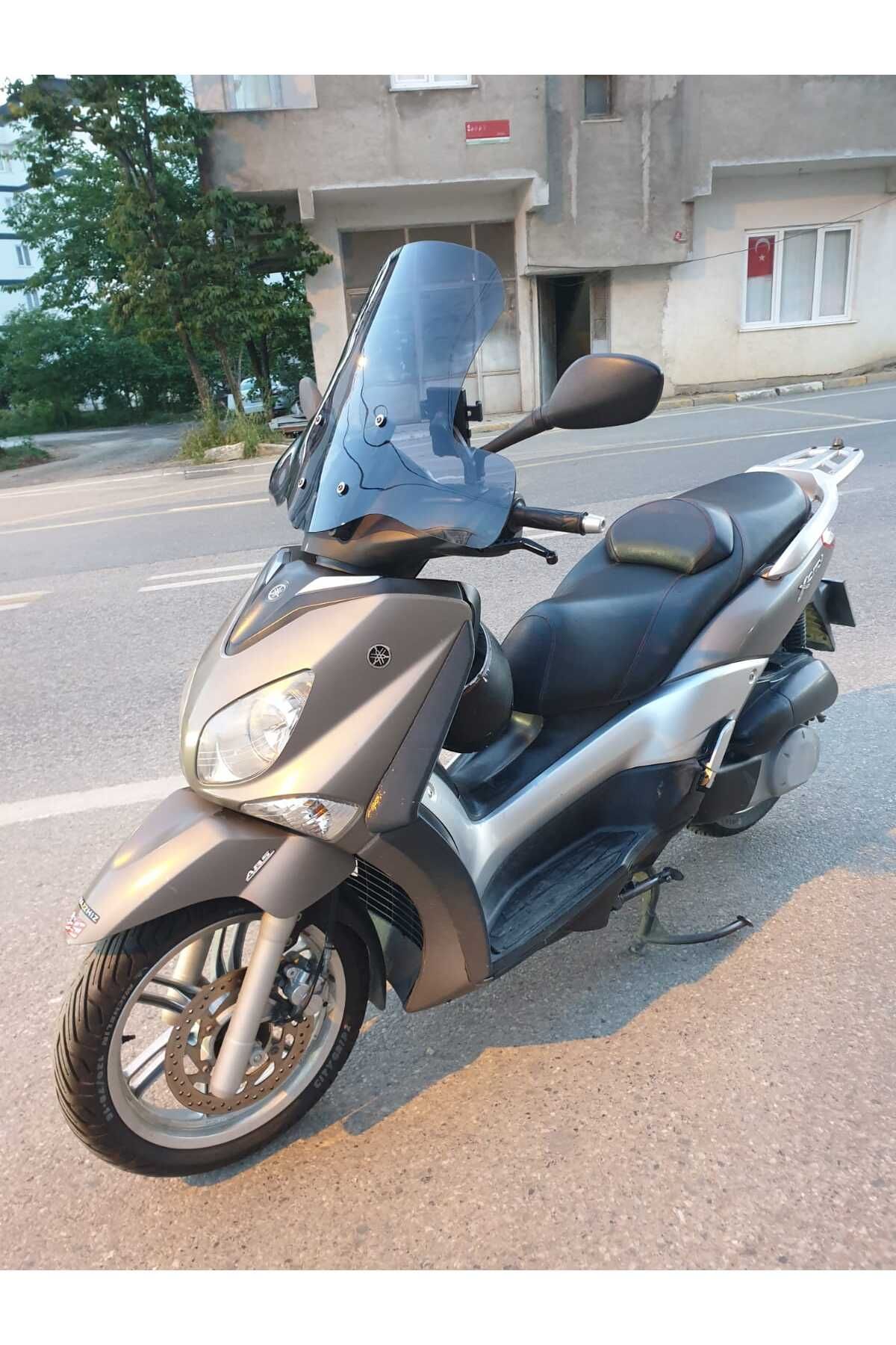 Yamaha Xcity 250 Siperlik Ön Cam 2011 2016 Model 50cm Füme Renkli 4mm ELCİK KORUMALI