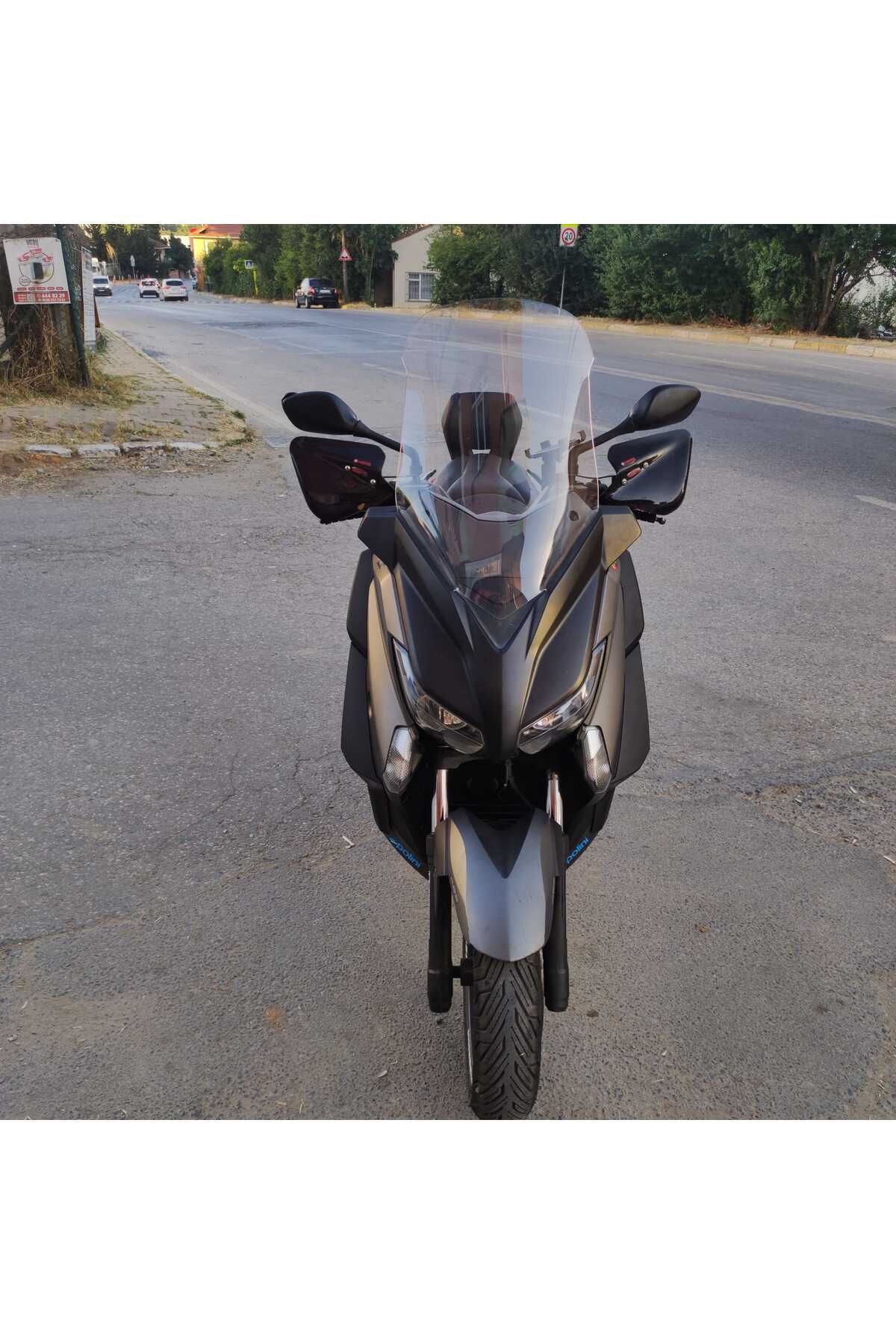 Yamaha Xmax 250 Siperlik Ön Cam 2014 2017 Model 58cm Şeffaf Renkli 4mm