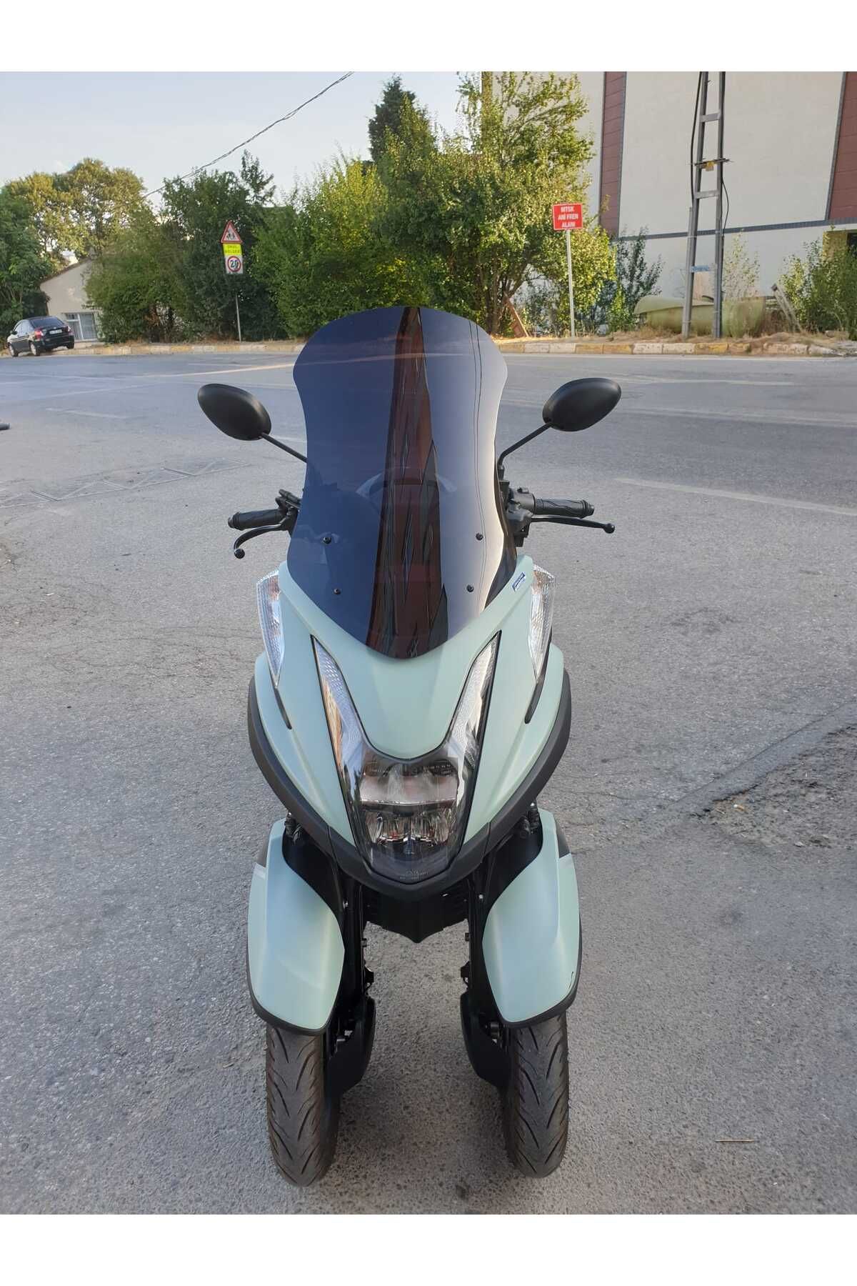 Yamaha Tricity 125 Siperlik Ön Cam 2014 2025 Model 60cm Siyah Renkli 4mm