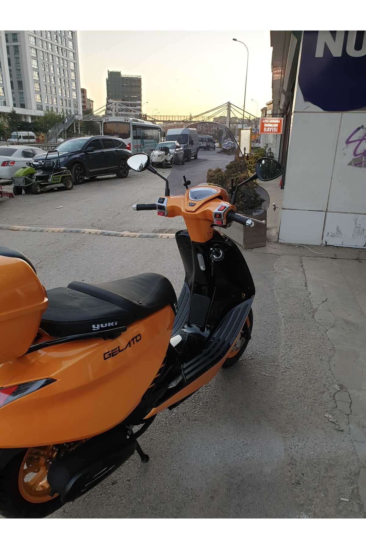 Yuki Gelato 150 Siperlik Ön Cam 2023-2025 Model 43cm Füme Renkli 4mm APARATSIZDIR