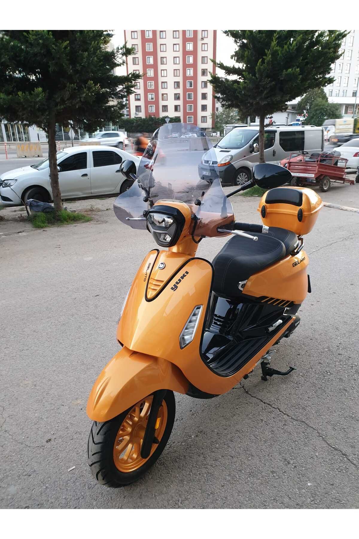 Yuki Gelato 150 Siperlik Ön Cam 2023-2025 Model 43cm Füme Renkli 4mm APARATSIZDIR