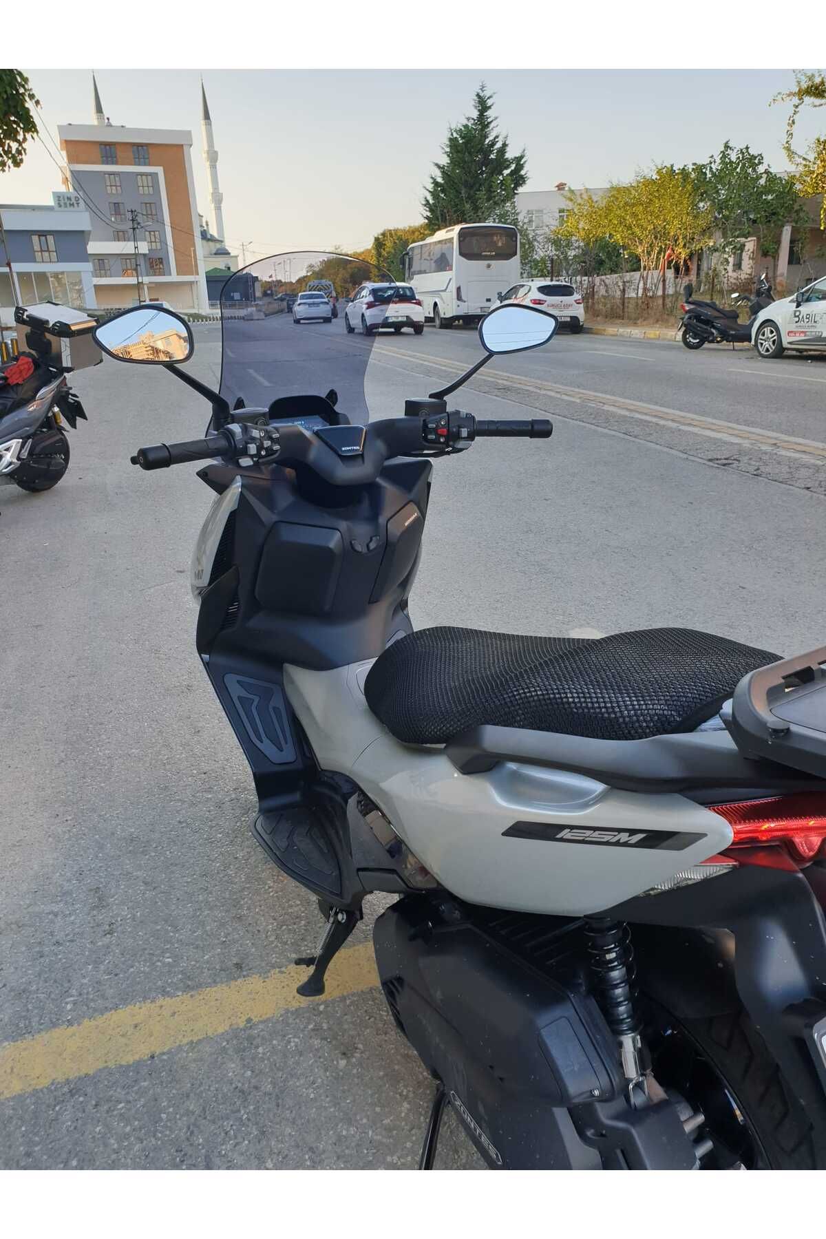 Zontes ZT 125 Siperlik Ön Cam 2025 Model 55cm Füme Renkli 4mm