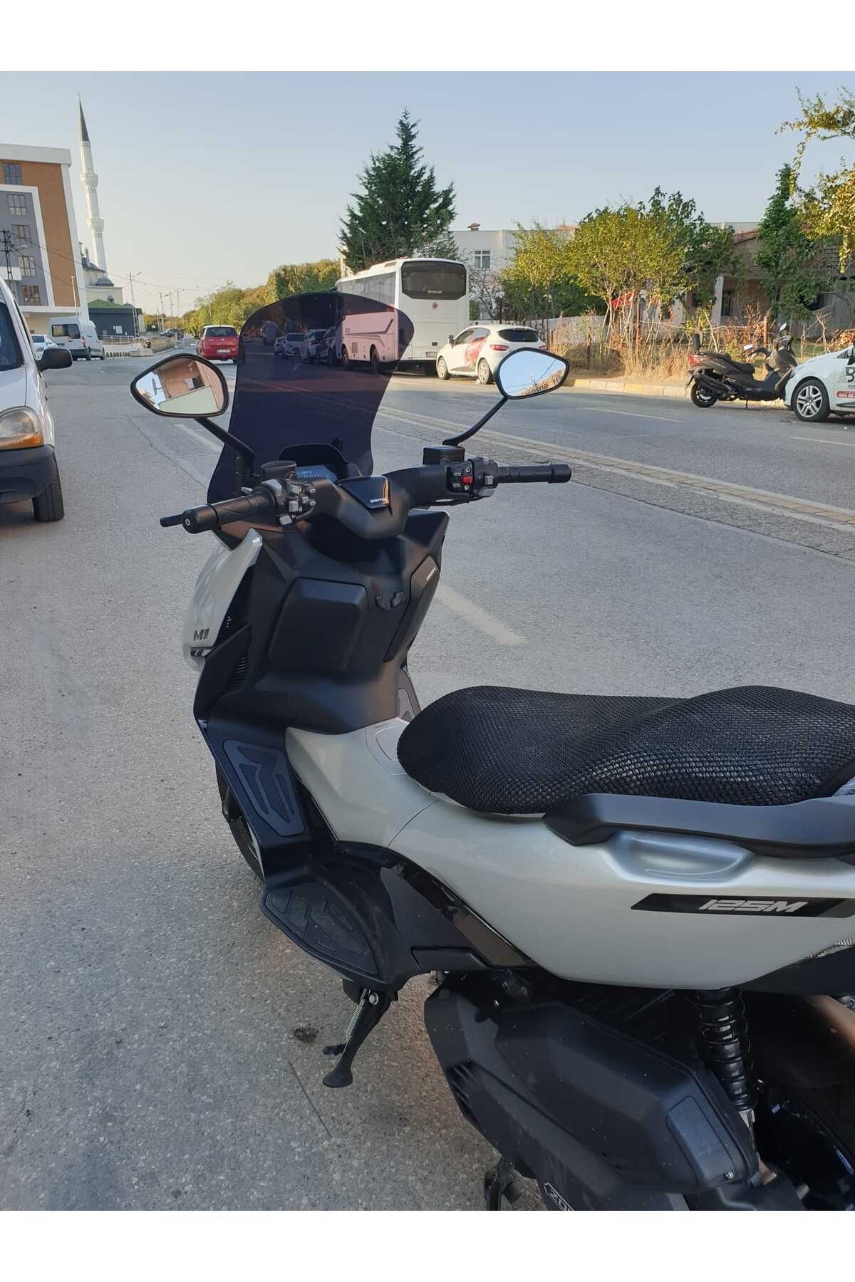 Zontes ZT 125 Siperlik Ön Cam 2025 Model 55cm Siyah Renkli 4mm