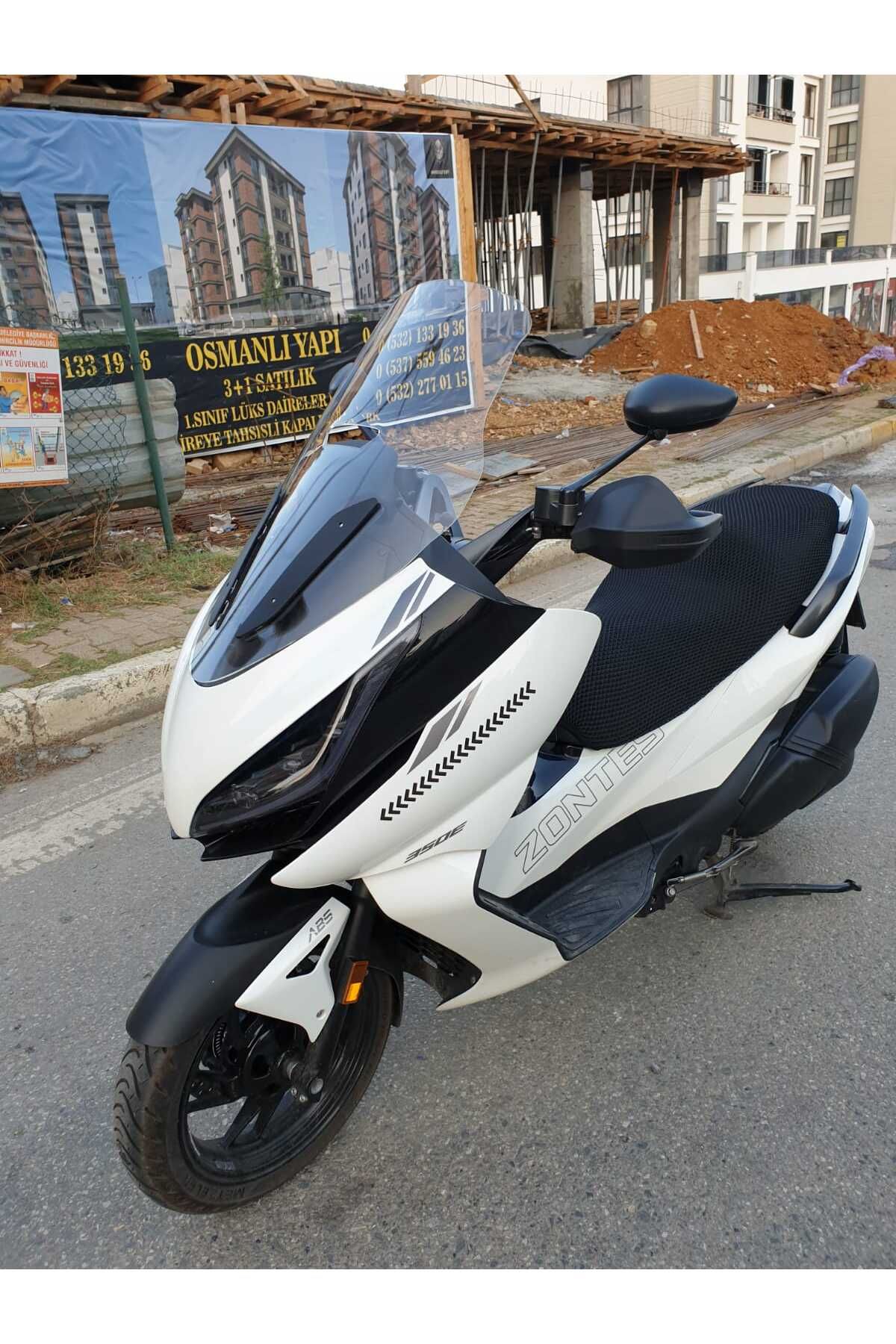 Zontes 350 E Siperlik Ön Cam 2022-2023 Model 70cm Şeffaf Renkli 4mm