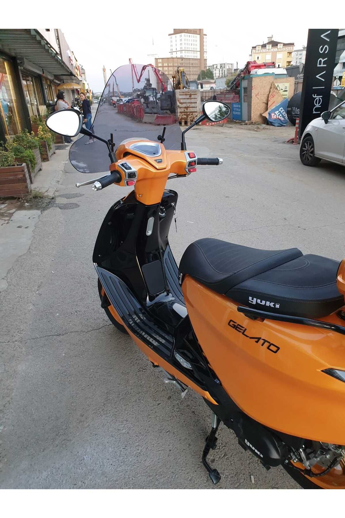 Yuki Gelato 150 Siperlik Ön Cam 2023-2025 Model 43cm Füme Renkli 4mm APARATSIZDIR