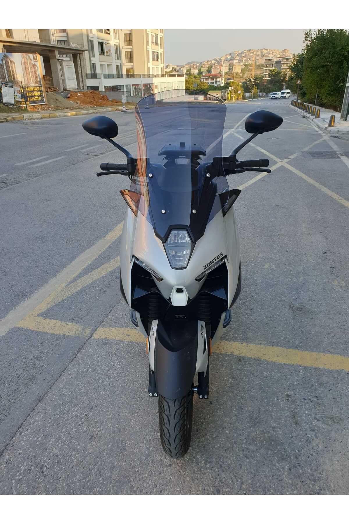 Zontes ZT 125 Siperlik Ön Cam 2025 Model 55cm Füme Renkli 4mm