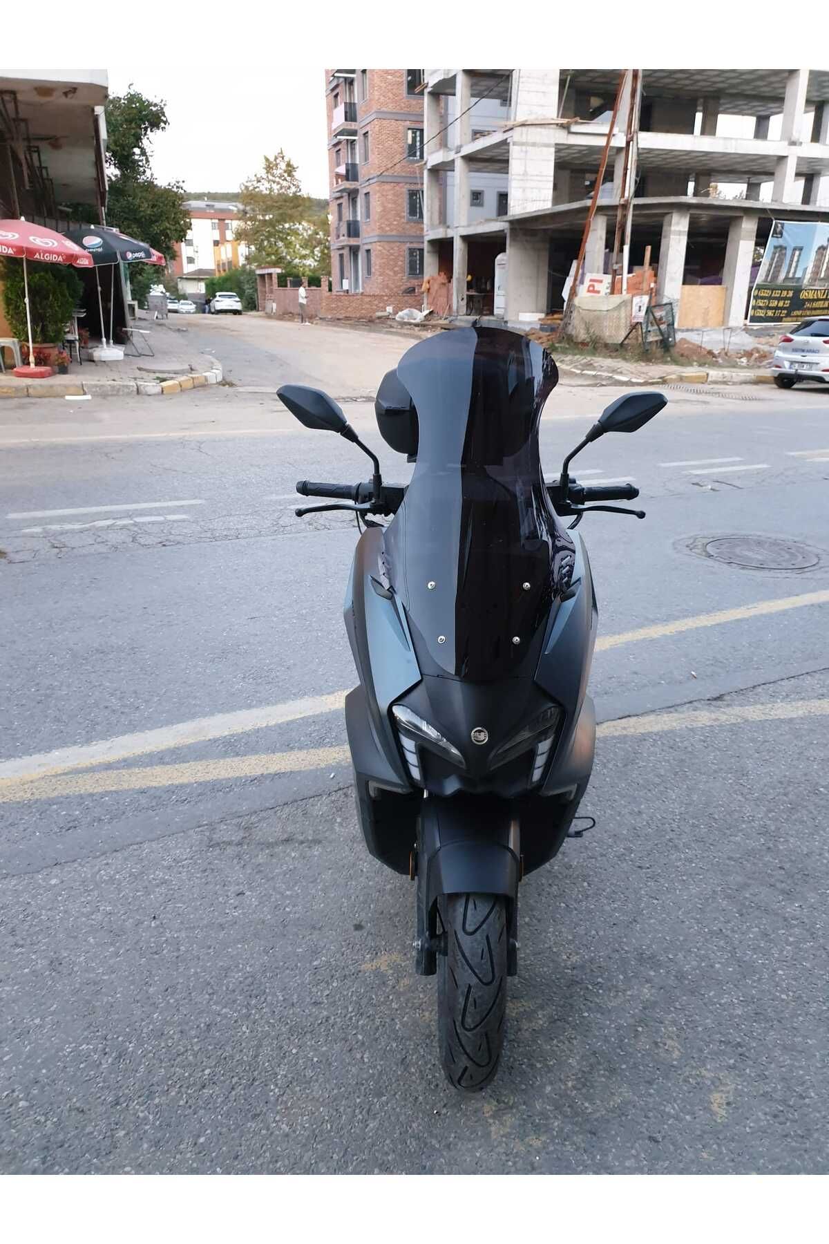 Yuki Vampire 125 Siperlik 125 Siperlik Ön Cam 2023-2025 Model 72cm Siyah Renkli 4mm UZUN CAM