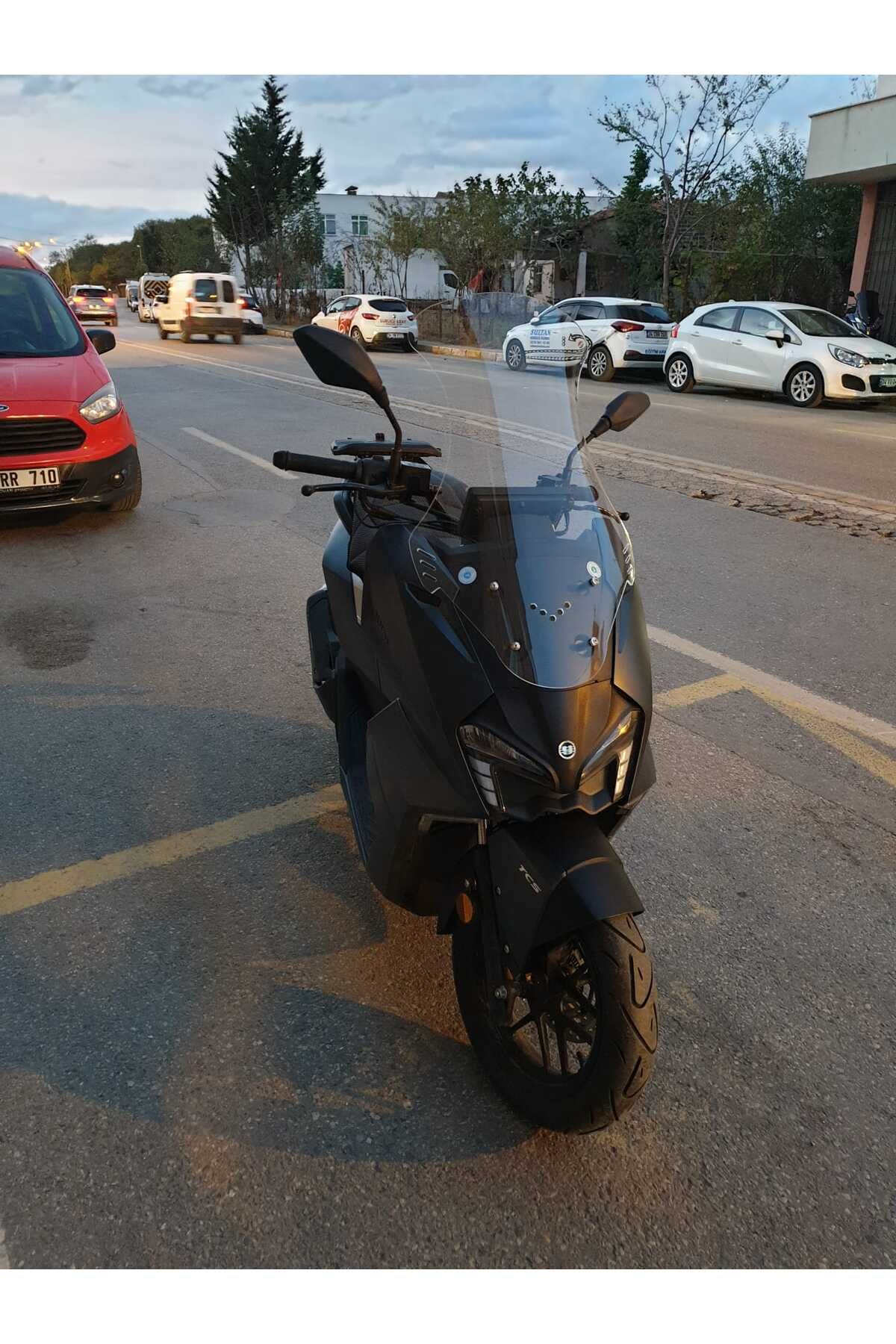 Yuki Vampire 125 Siperlik 125 Siperlik Ön Cam 2023-2025 Model 72cm Şeffaf Renkli 4mm UZUN CAM