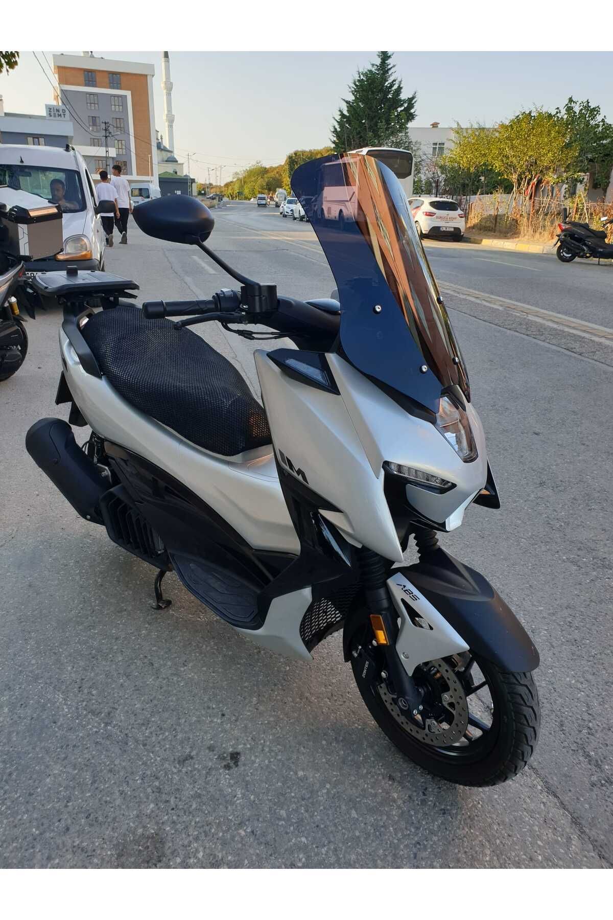 Zontes ZT 125 Siperlik Ön Cam 2025 Model 55cm Siyah Renkli 4mm