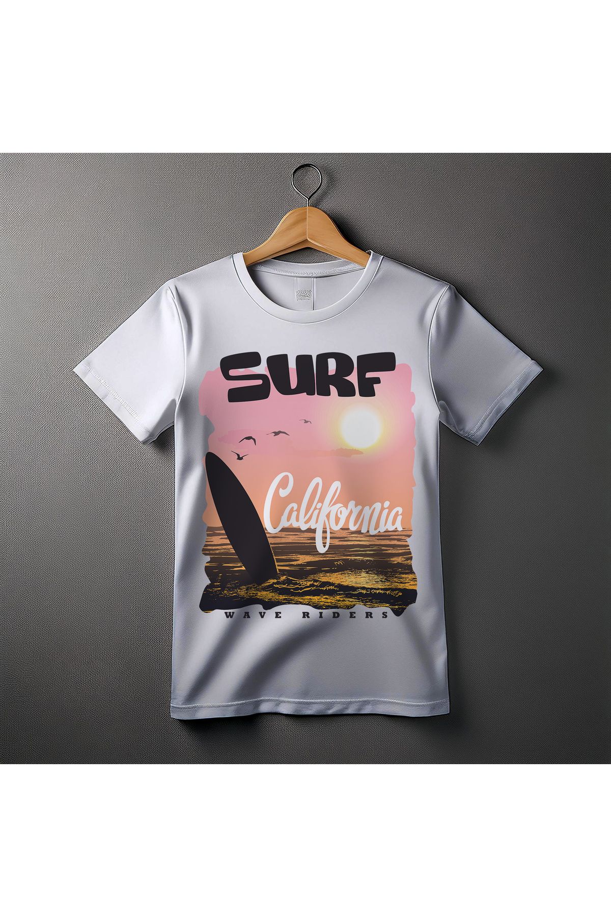 Ozzy-Unisex Surf Pattern Digital Printed Tshirt 1