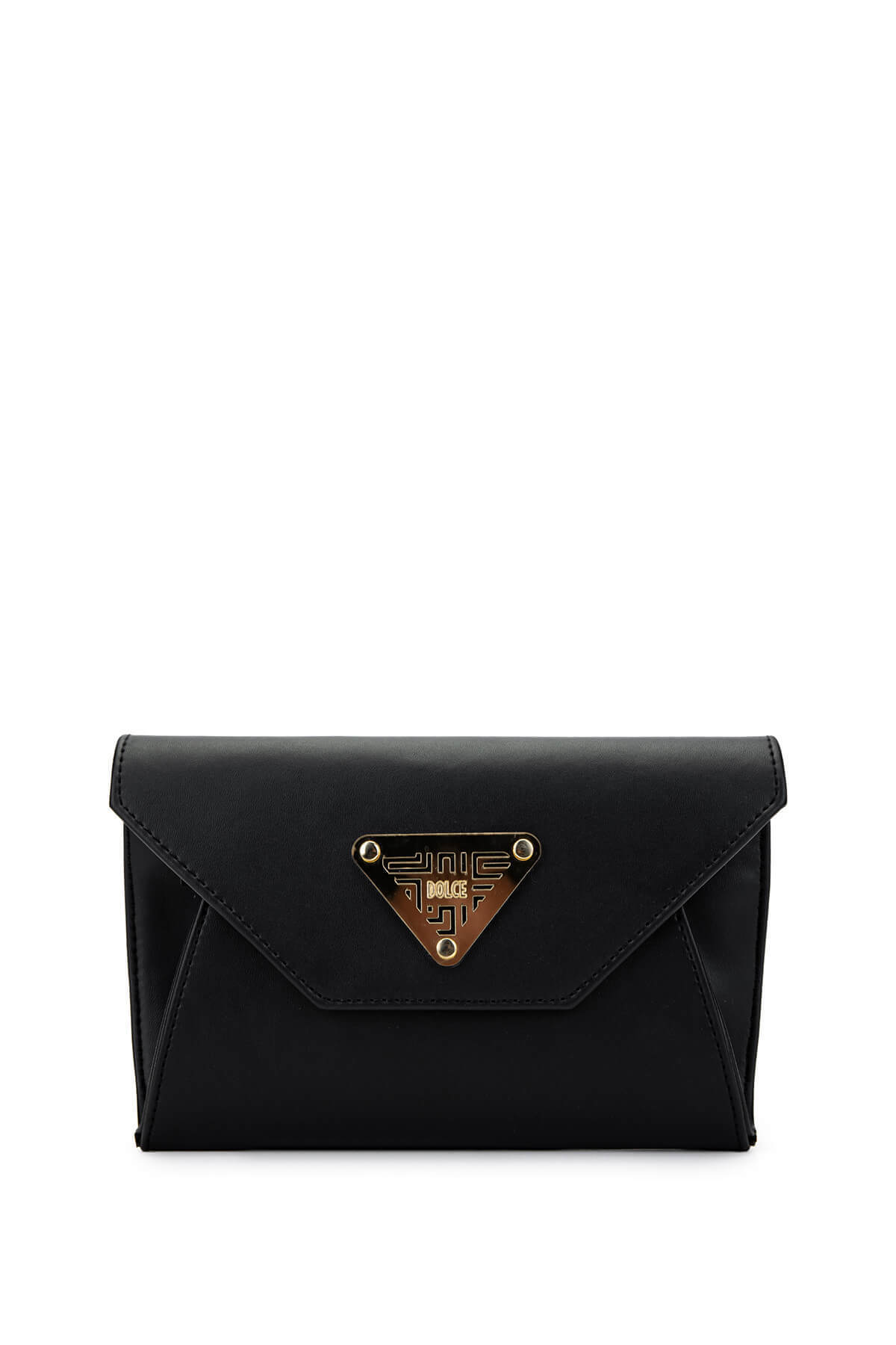 دولچه کیف مسنجر زنانه مشکی وگان