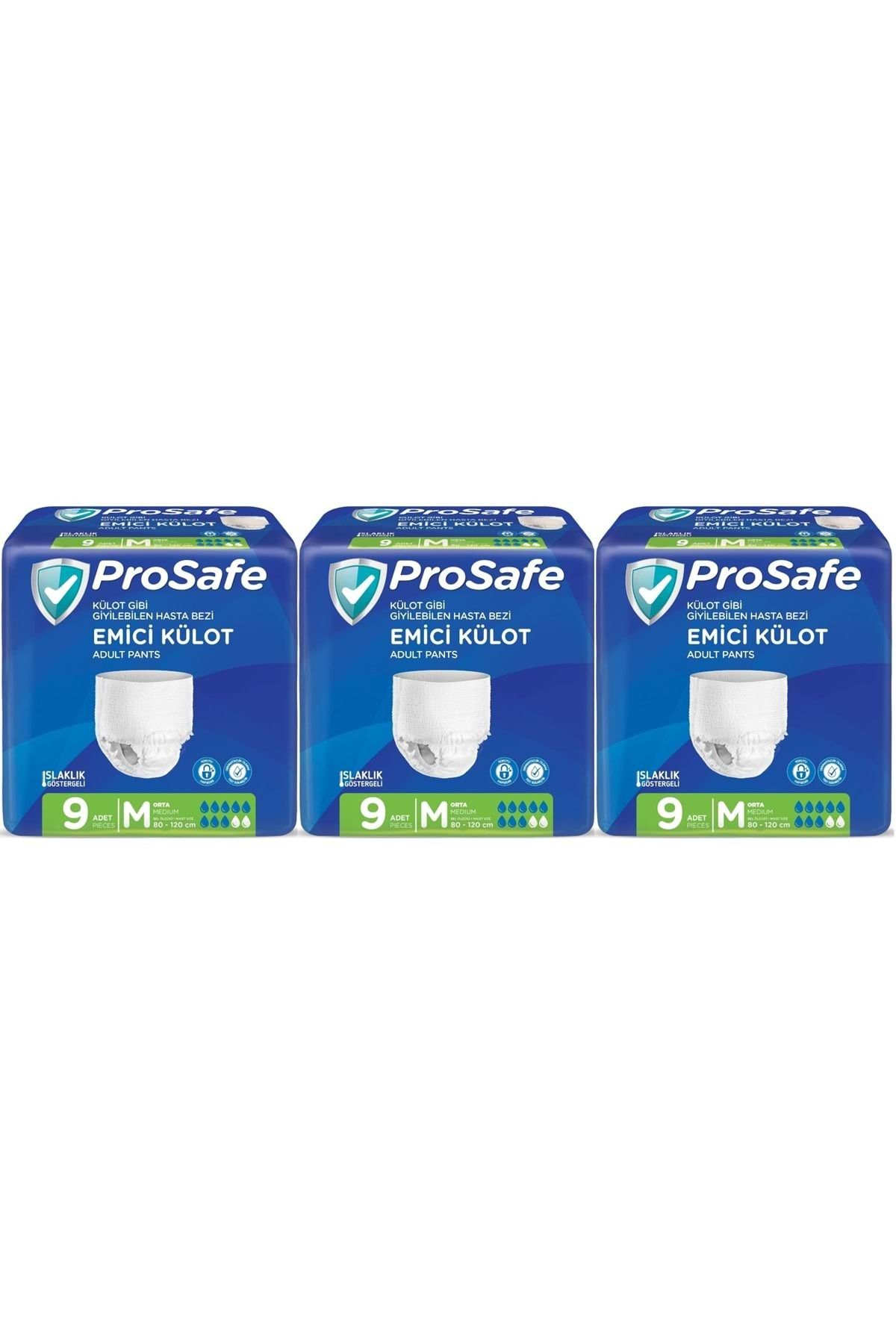 PROSAFE Emici Külot Hasta Bezi Orta-Medium 27 Adet (3PK*9)