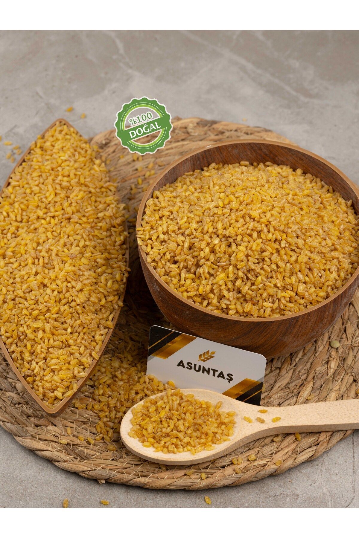 ASUNTAŞ Başbaşı Tüm Bulgur Çekilmemiş Vakumlu Paket 1kg