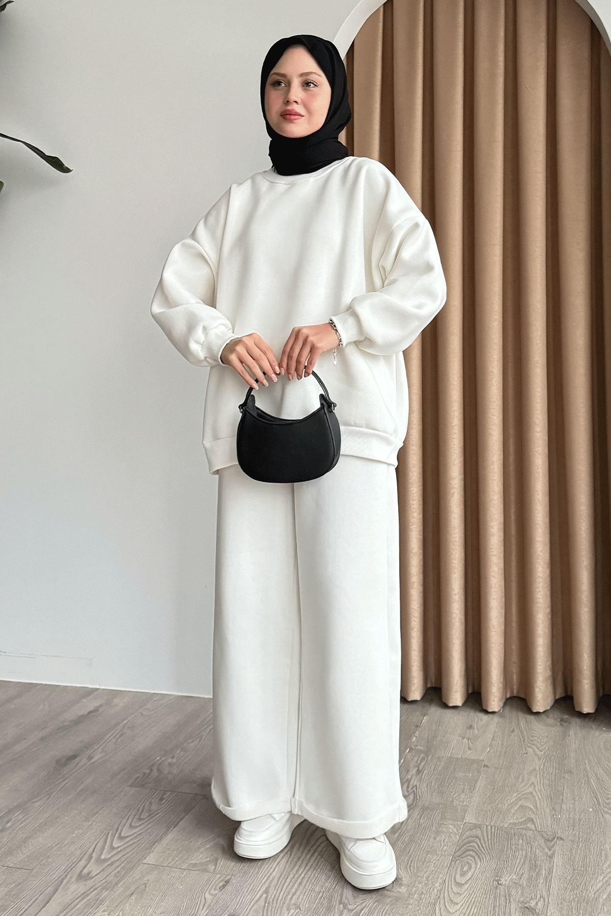 InStyle-Raster Basic White Sweat 4
