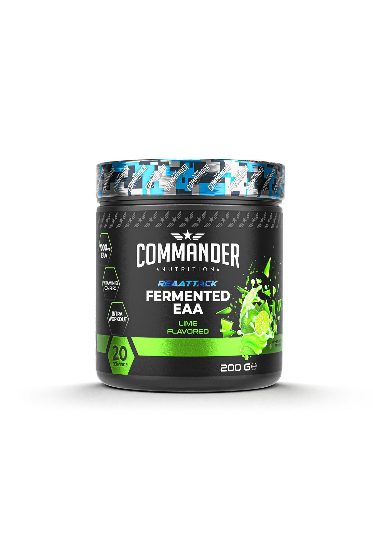 Commander Nutrition Fermente EAA Lime Aromalı 200g (20 Servis)