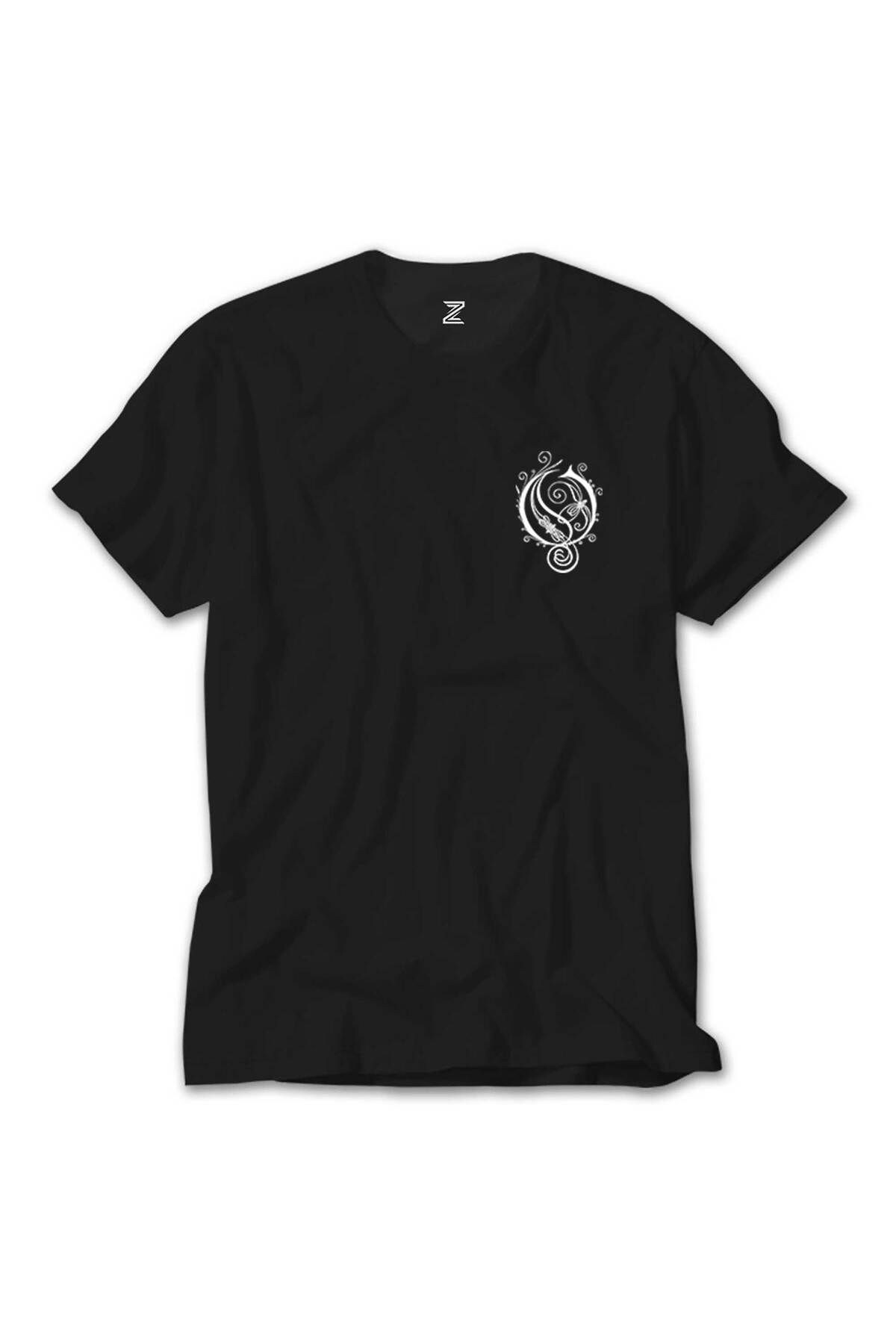 WAKHA Opeth Logo Amblem Siyah Tişört