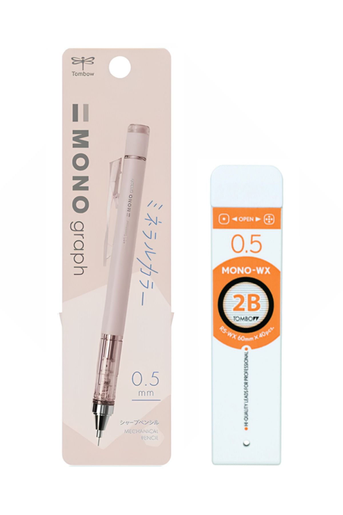 Tombow Mono Graph Kalemi DPA147B ve Tombow Mono Wx Prof Tüp 40lı 2B Set