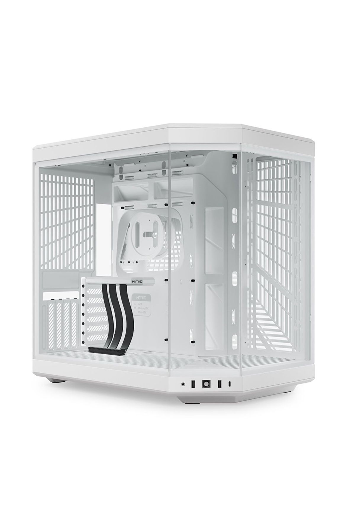 HYTE Y70 Snow White Temperli Cam USB 3.2 E-ATX Dual Chamber Mid Tower Gaming Kasa (CS-HYTE-Y70-WW)