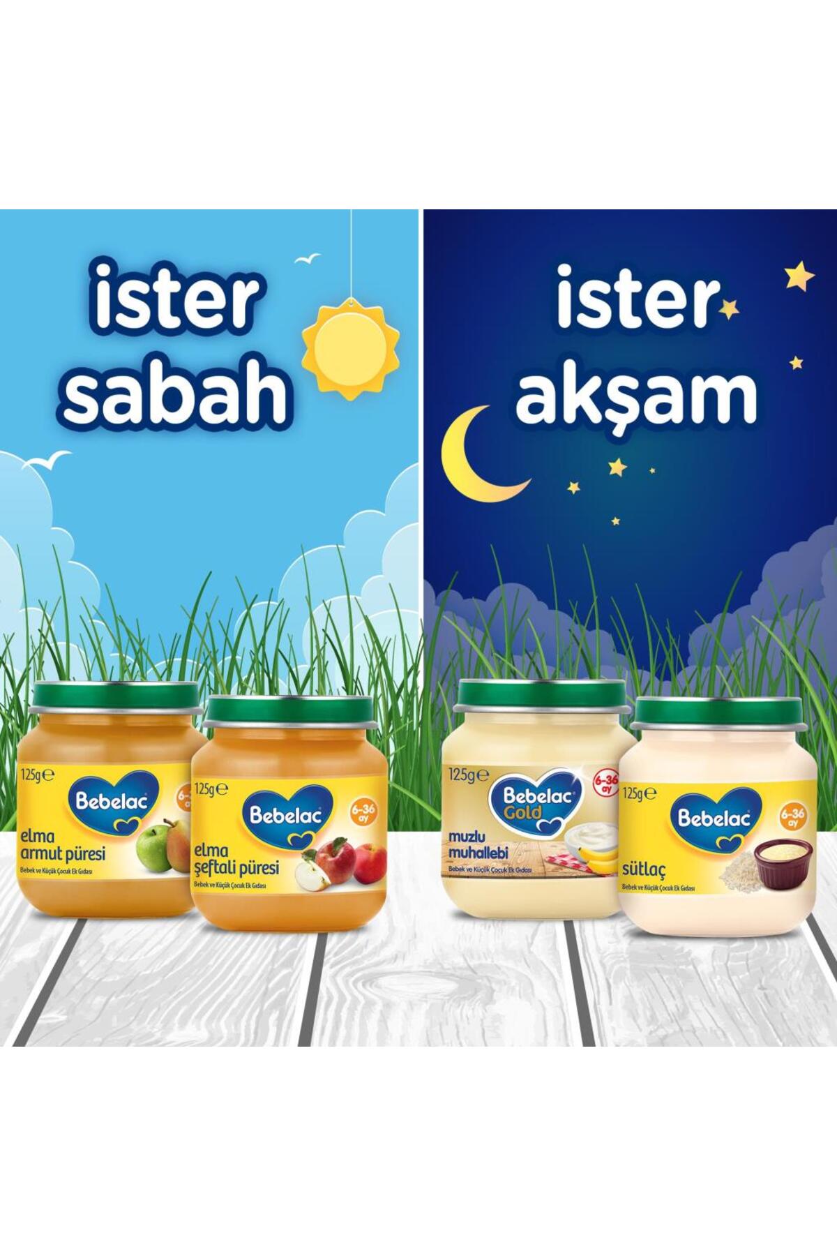 پوره سیب و هلو ببلاک، غذای شیشهای ۱۲۵ گرم