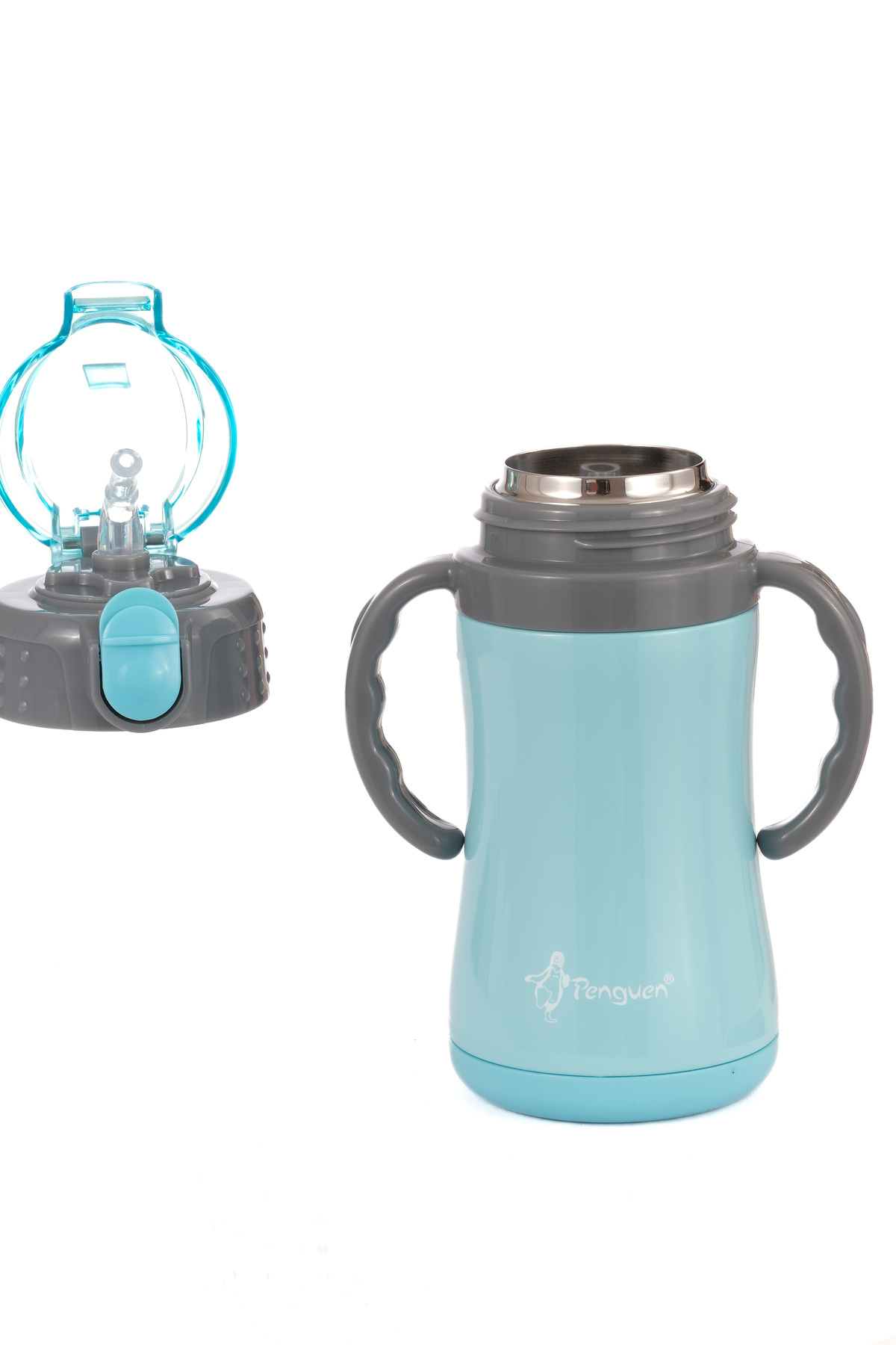 Penguen Çocuk Termosu - 280 ml | Sızdırmaz Çift Cidarlı, Vakum Yalıtımlı | Paslanmaz Çelik Pipetli Termos fotoğrafı 6 (önizleme)