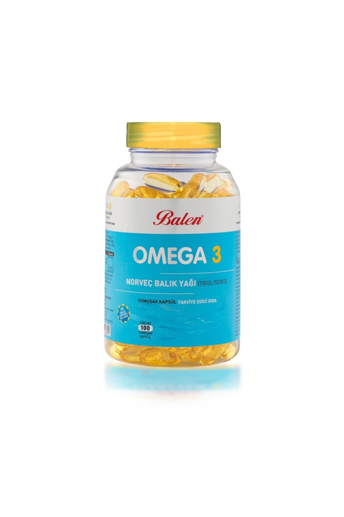 Balen Omega 3 Norveç Balık Yağı () Yumuşak Kapsül 1380 Mg*100 | Genel Sağlık Destekl 597122