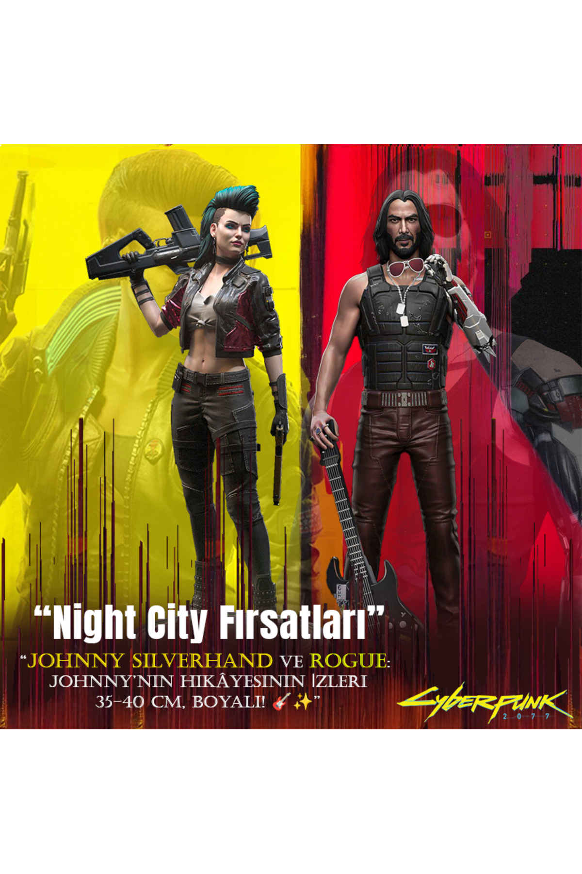 Cyberpunk 2077 Johnny Silverhand ve Rogue  - Johnny'nin Hihayesinin İzleri