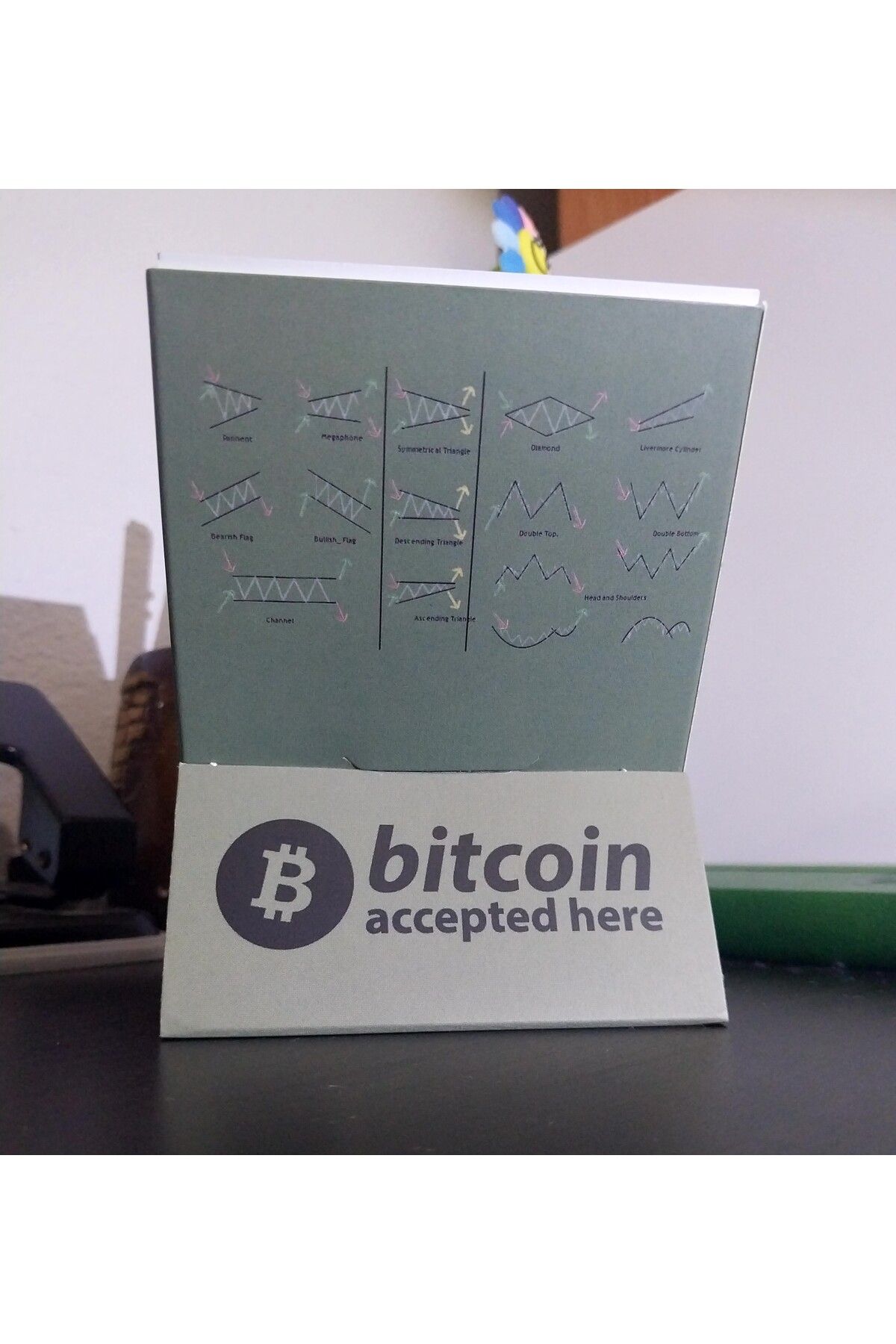 Ayal Ticaret-Bitcoin and Altcoin Themed 80's Do Not Forget Note Card Boxed Desktop Upright Memo Pad 3