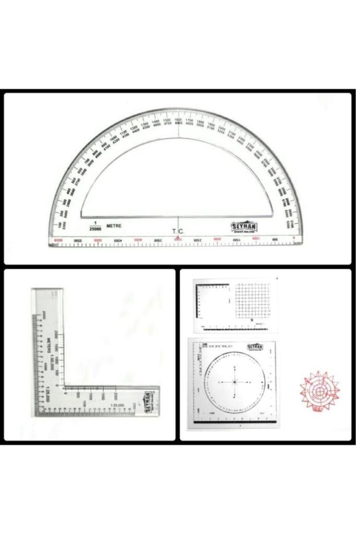 Seyhan-Map Measuring Ruler Set - Hanging and Minikale 1