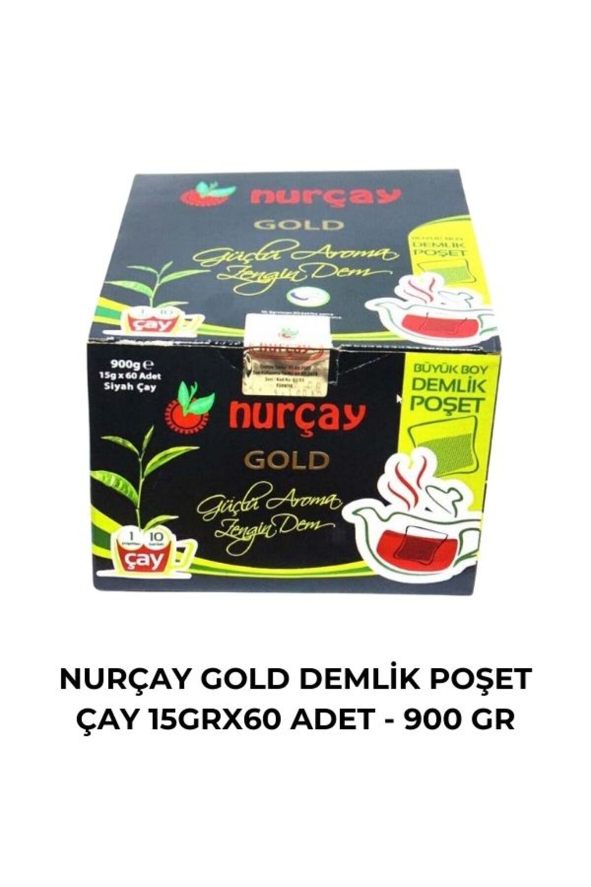 Nurçay NURÇAY GOLD DEMLİK POŞET ÇAY 15 GR X 60 ADET - 900 GR